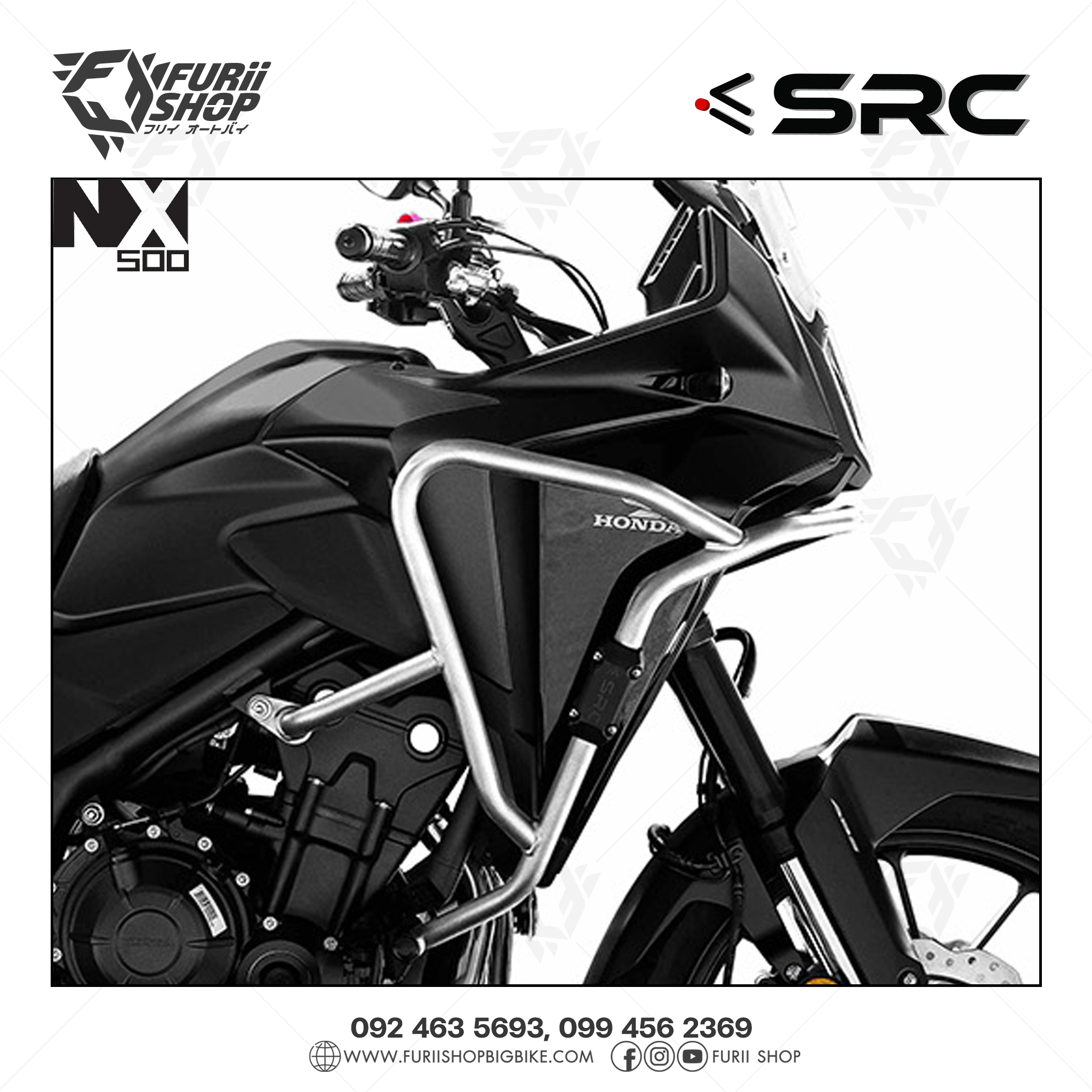 แคชบาร์บน Crash Bar Top SRC For Honda NX500