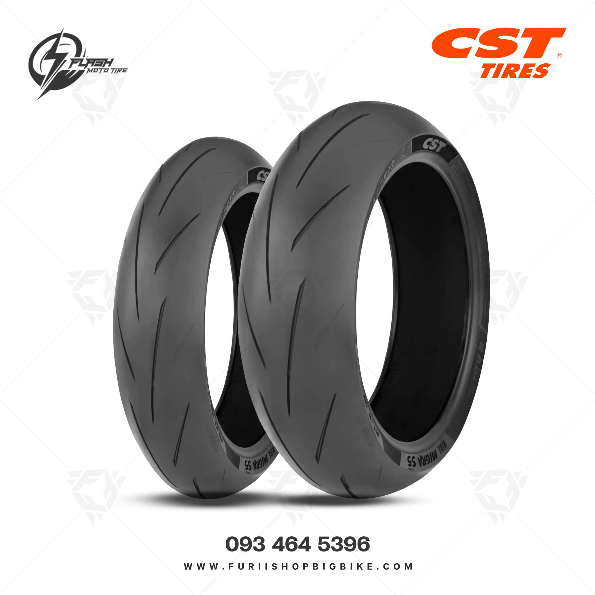 ยางมอเตอร์ไซค์บิ๊กไบค์ CST Tires Sport CM-S5 : 160/60 ZR 17 Rear Flash Moto Tire