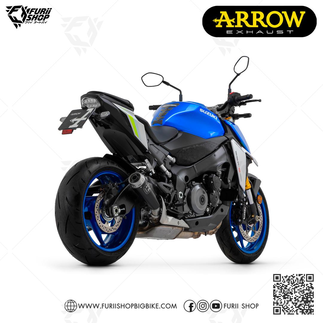ท่อมอเตอร์ไซค์ Arrow Slip on Moto GP Black : for Suzuki GSXS1000/F 2021-2022