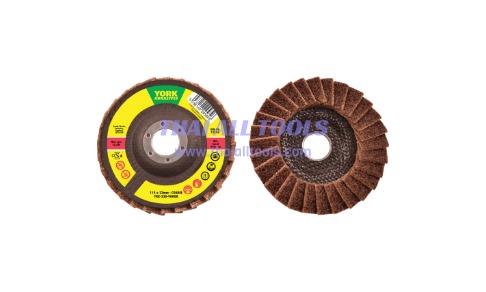 ผ้าทรายแบบจาน 125 x 22 mm NON-WOVEN POLISHING FLAP DISCS YORK