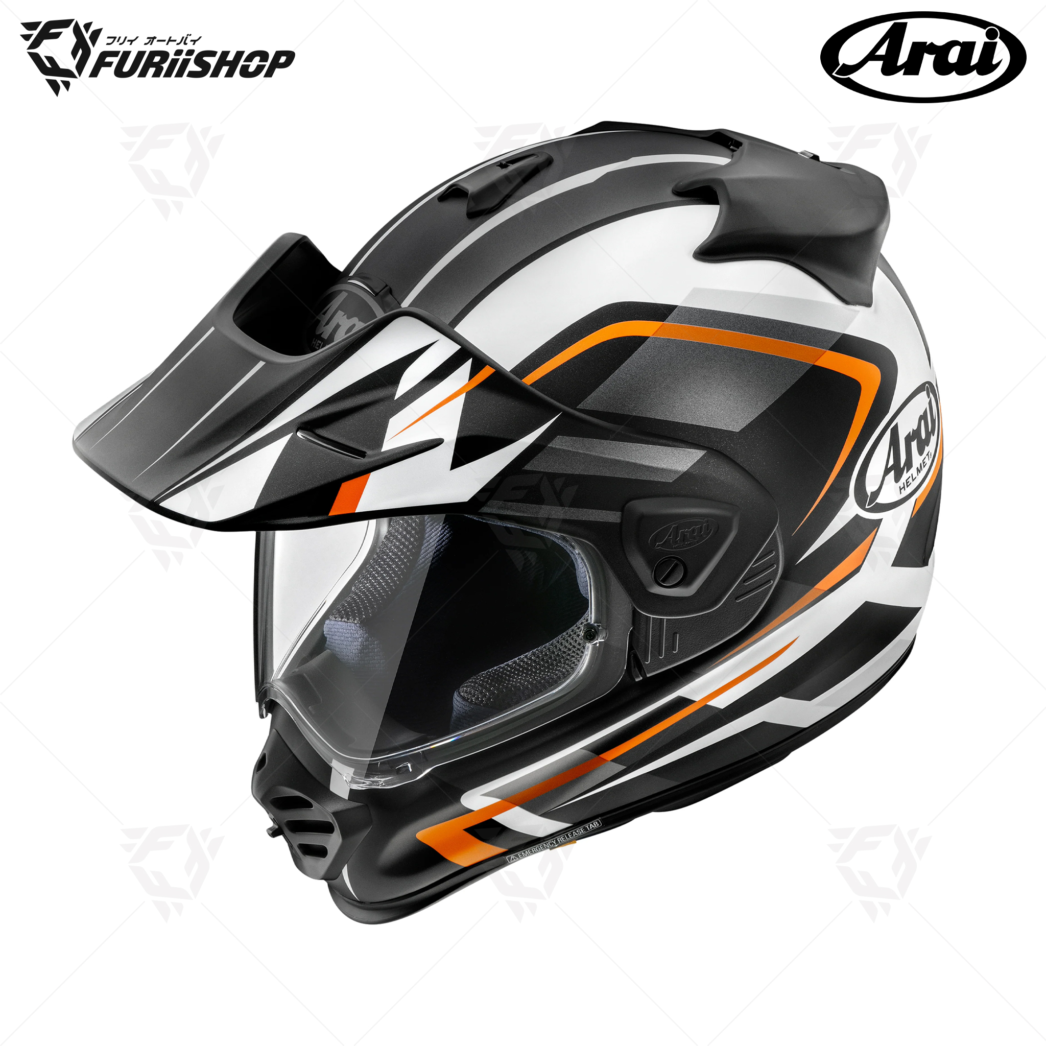 หมวกกันน็อคเต็มใบ Arai : Tour-X5 Discovery Orange (frost)
