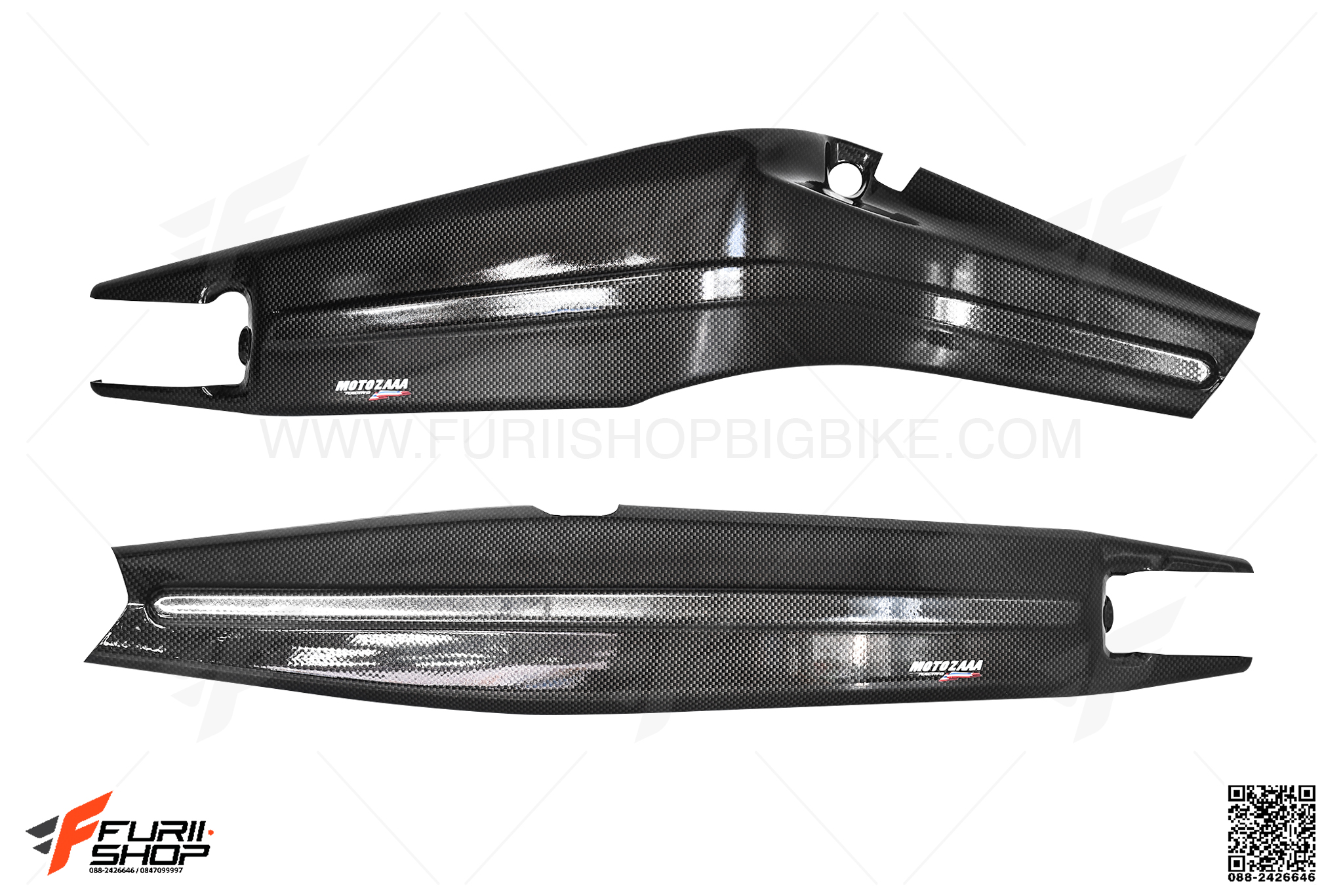 ครอบสวิงอาร์มลายเคฟร่า MOTOZAAA FOR HONDA CB650F/CBR650F
