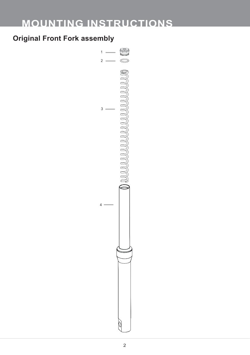สปริงโช้คหน้า Ohlins FSK166 For Yamaha Exciter 155/Sniper 155/Y16ZR 2021-2022