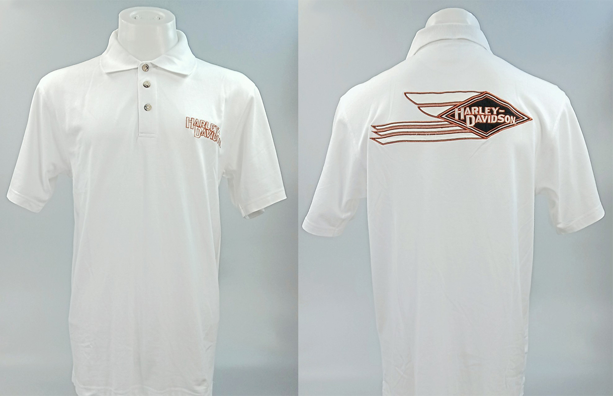 เสื้อโปโลลายปักโลโก้ H-D #37 ไซส์ XL
