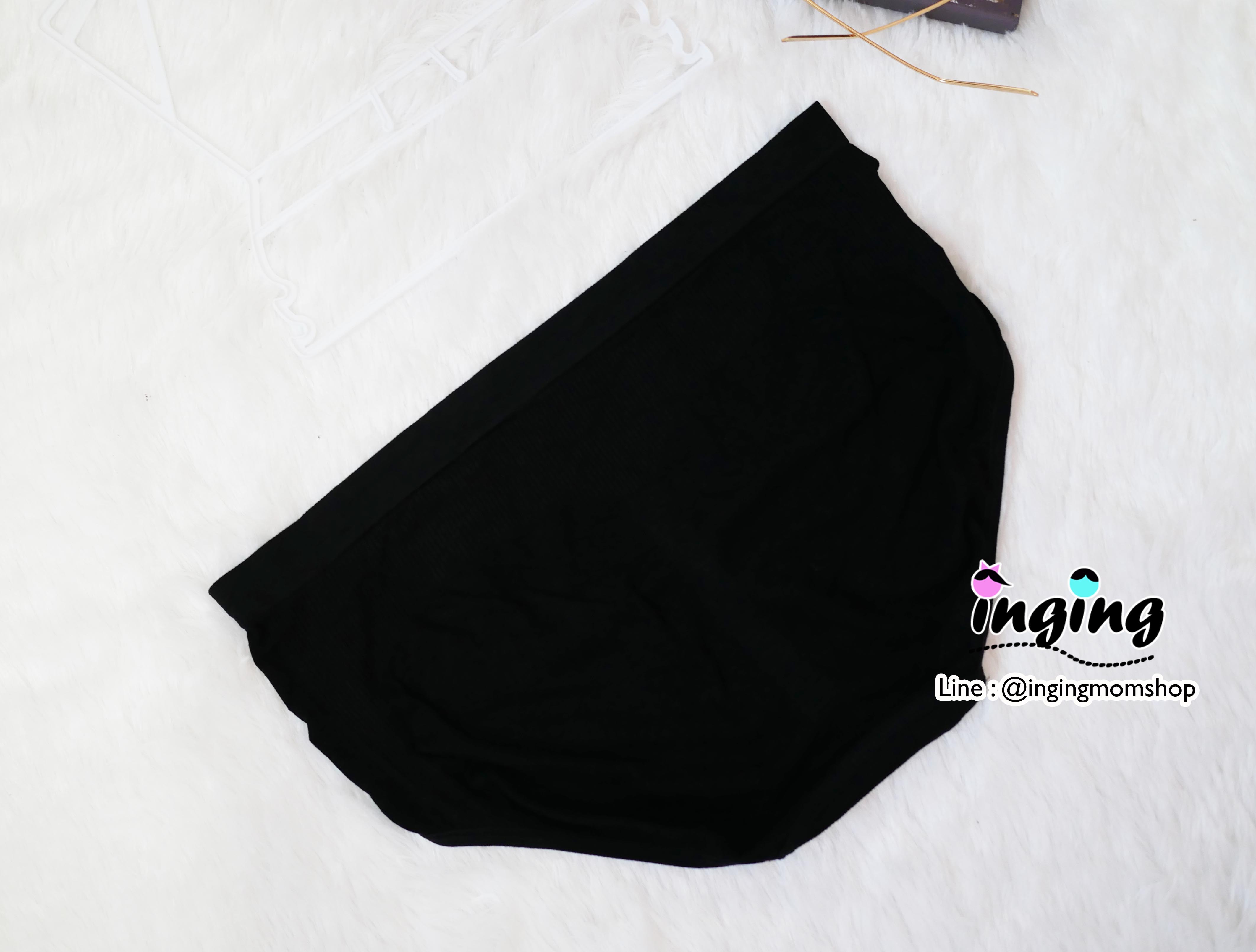 J1103_[Size-F-สีดำ]_กางเกงในคนท้อง