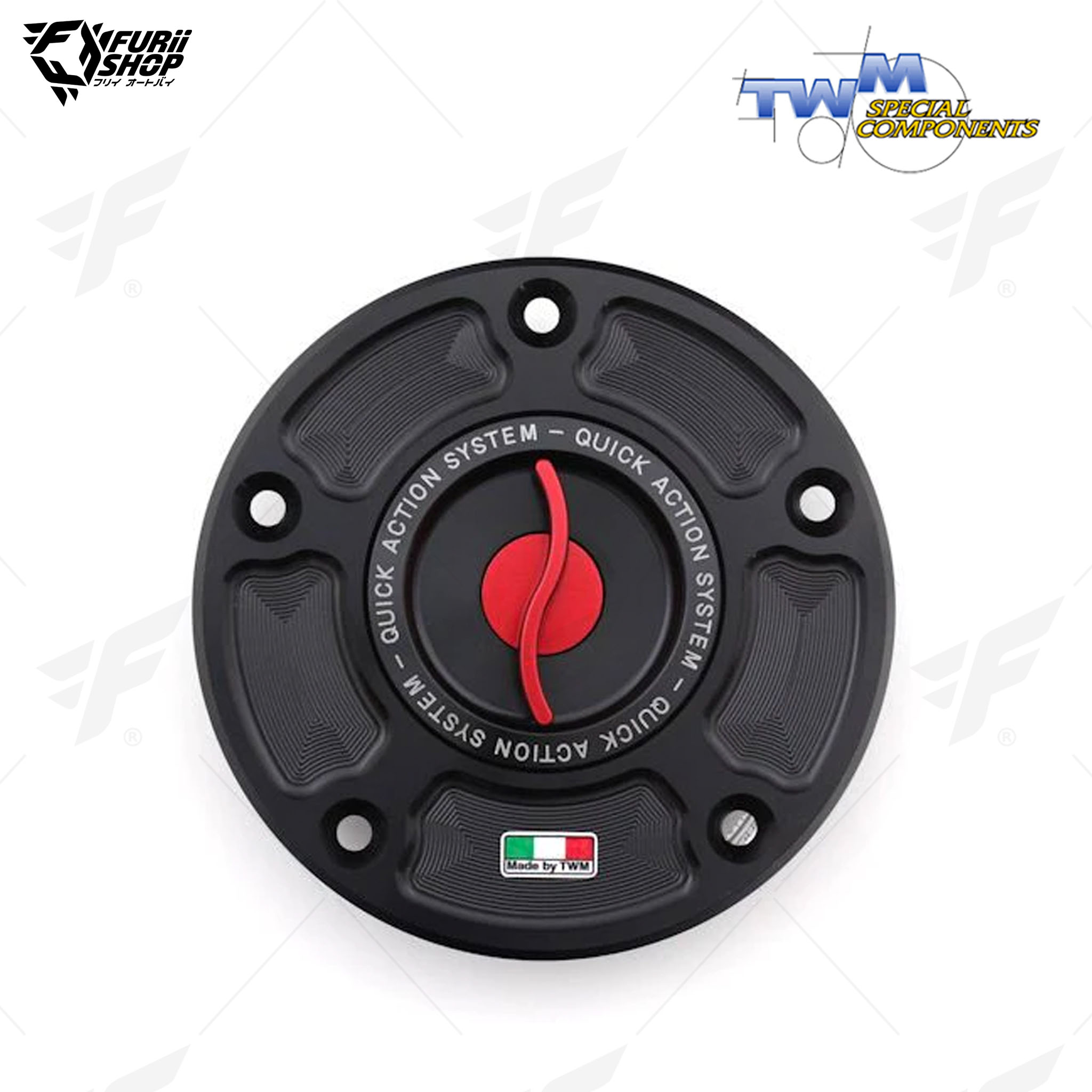 ฝาถังน้ำมัน Aluminium Fuel Cap TWM TSPR.02 : for Suzuki SV 650 03-20/SV 1000 03-15/GSX 250 R 17-20/GSX-R 600/750 04-18/GSX-R 1000 03-21/GSX-R 750 15-20/BANDIT 1250 06-17/HAYABUSA 08-17/GLADIUS 09-15