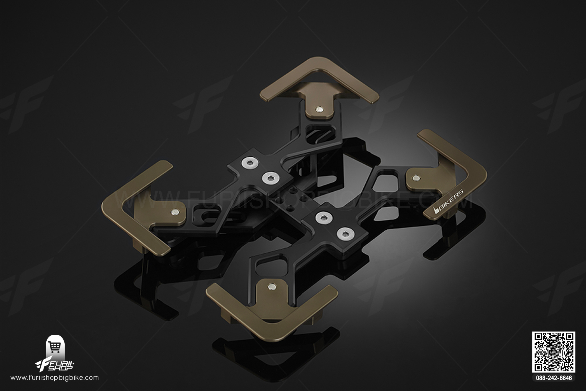 กรอบทะเบียน Premium Rear License Support Bikers Ninja650, Z650, Versys650 2015-2020