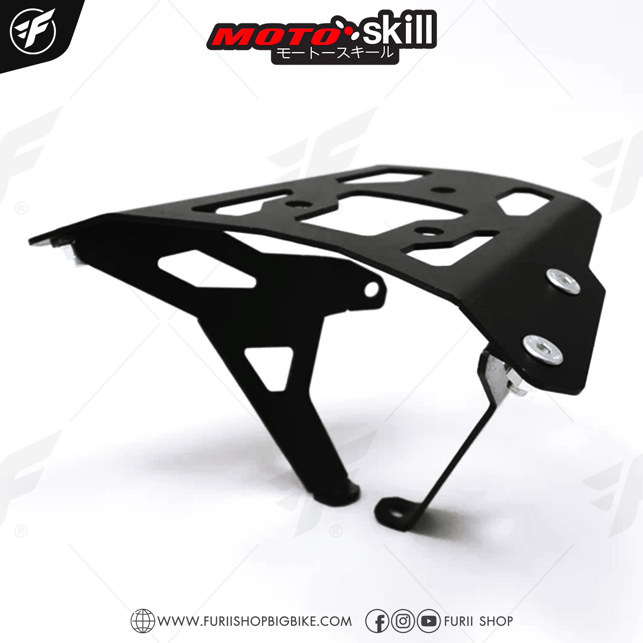 แร็คท้าย MOTOSKILL Top Rack สำหรับ Kawasaki ER 6N
