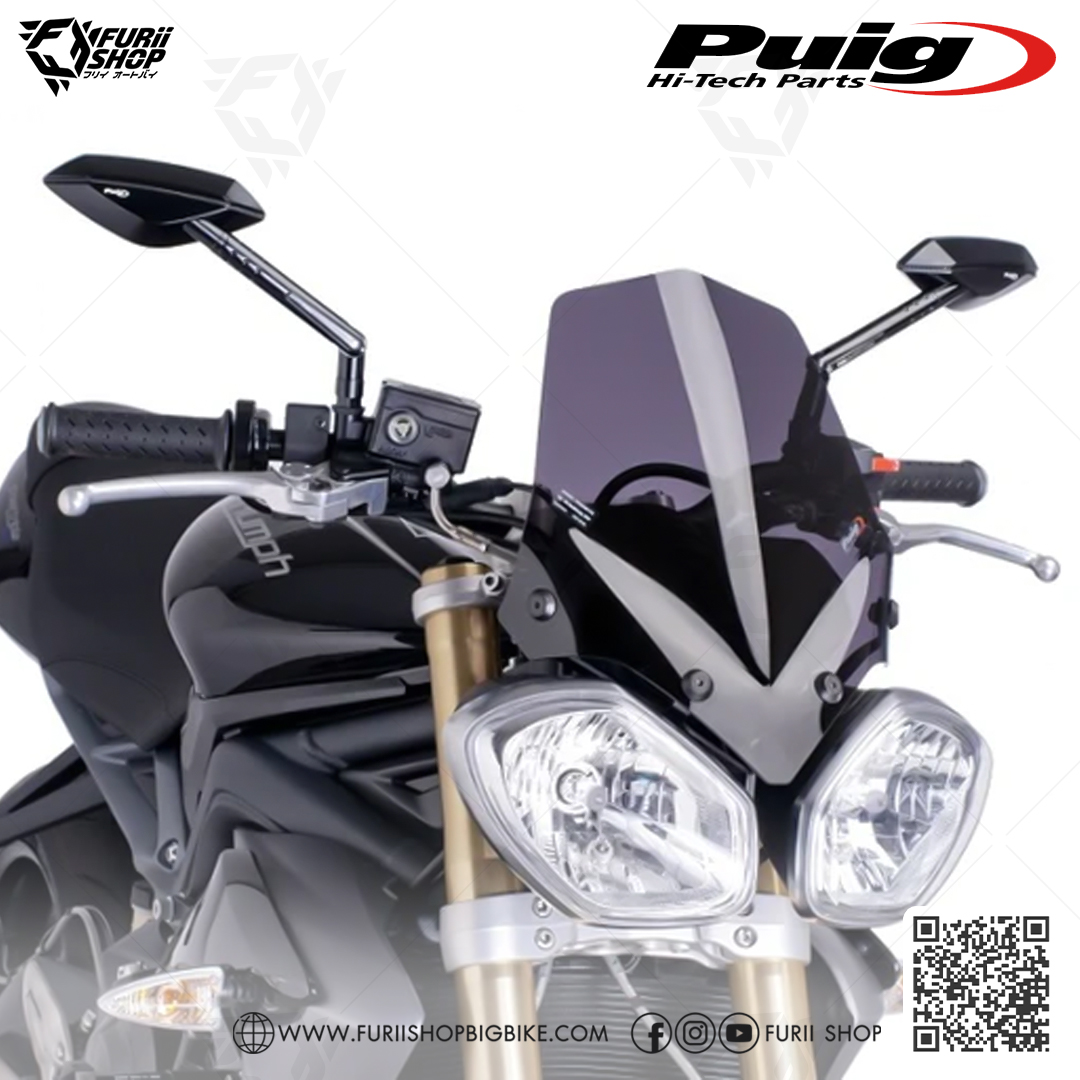 ชิลด์หน้า Puig Windshield : for Triumph Street Triple 675 13-16
