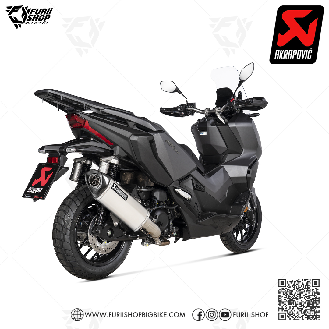 ท่อแต่ง Akrapovic Slip on Titanium New Shape (2 รู) Logo Aluminium : for Honda ADV350 2022
