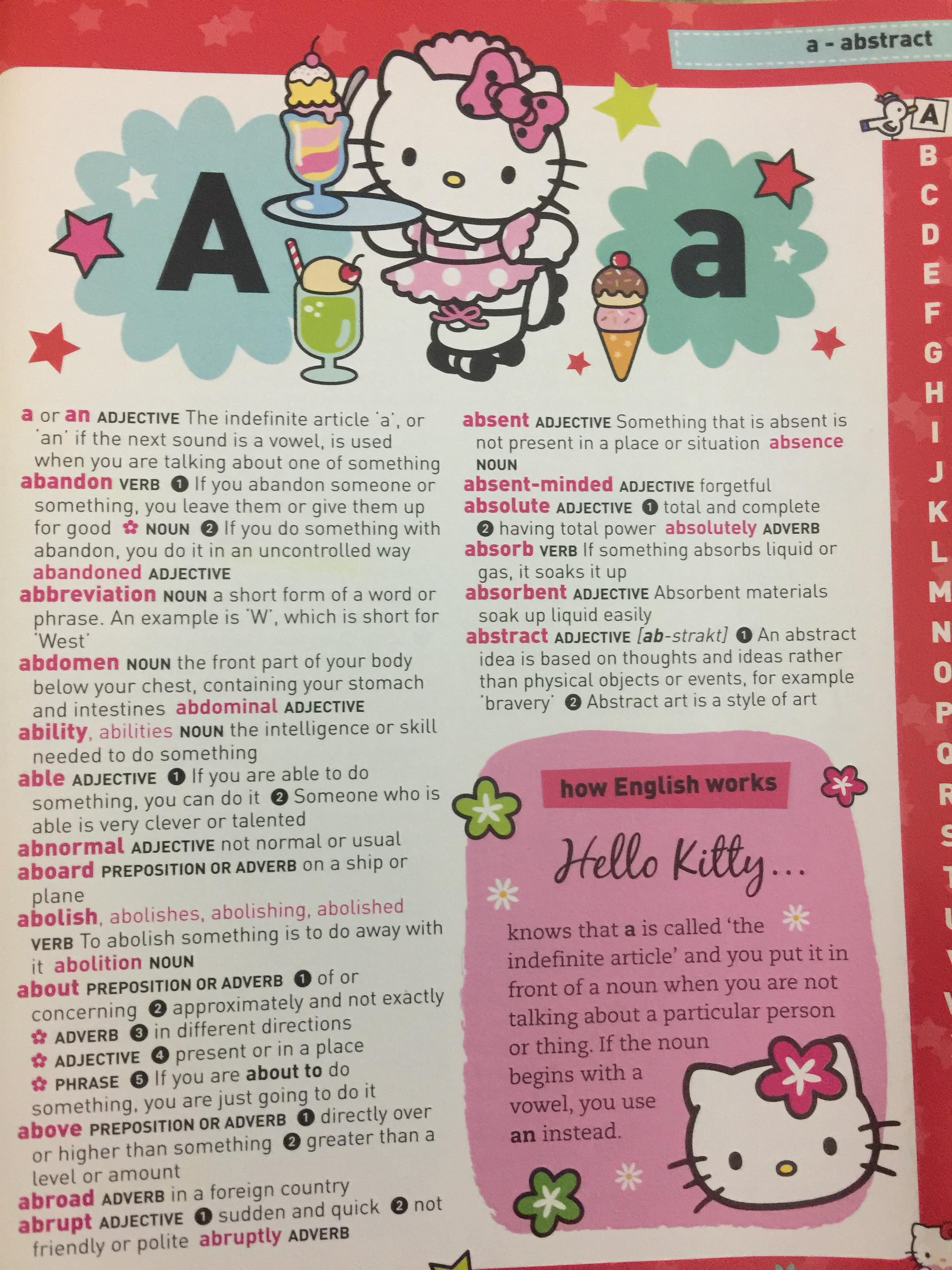 HELLO KITTY Dictionary. By Collins 0 กก.