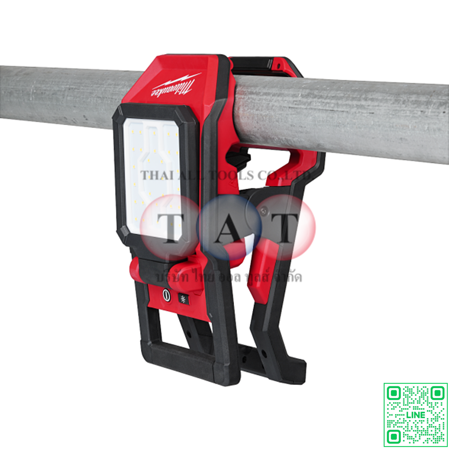 Milwaukee M18 PAL2-0 ไฟส่องสว่างพื้นที่ 2,000 ลูเมน | ปรับมุมได้ ทนทาน ใช้งานยาวนาน