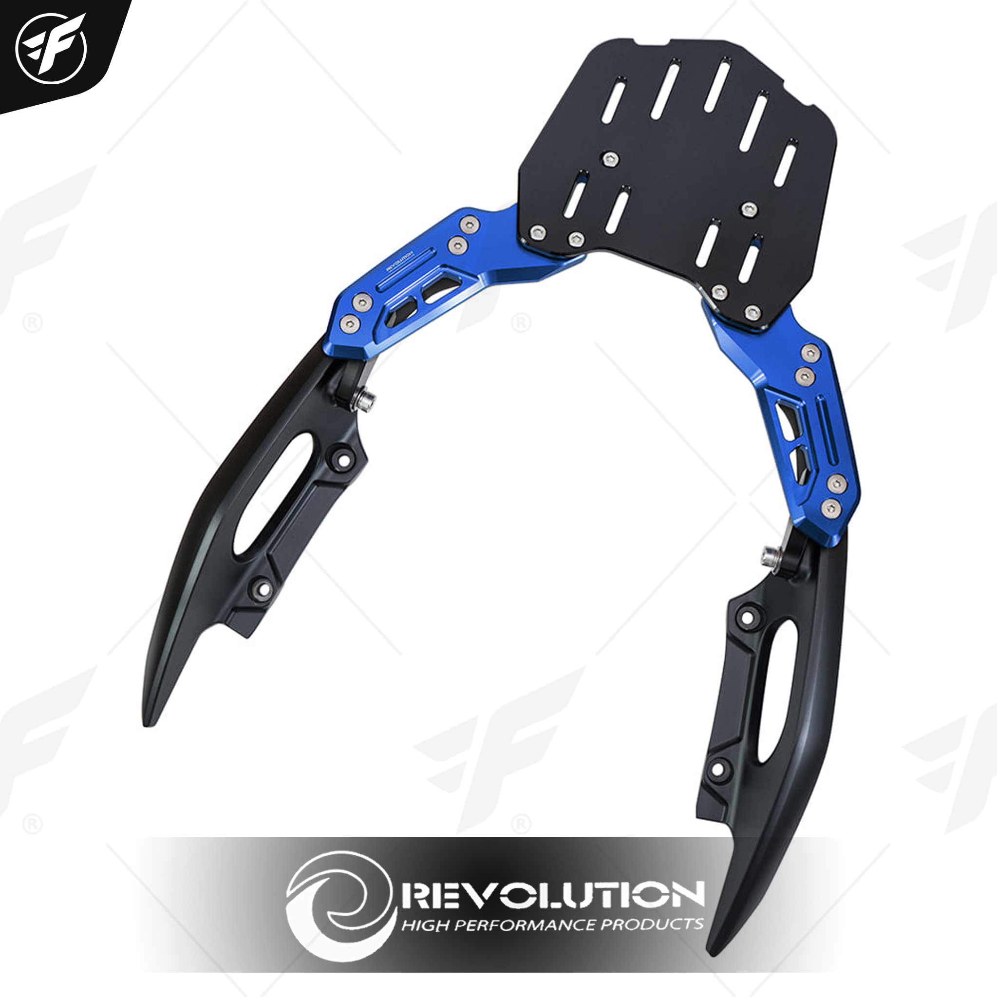 แผ่นรองกล่องท้ายเบาะอเนกประสงค์+พร้อมมือจับ REVOLUTION FORZA-350 น้ำเงิน