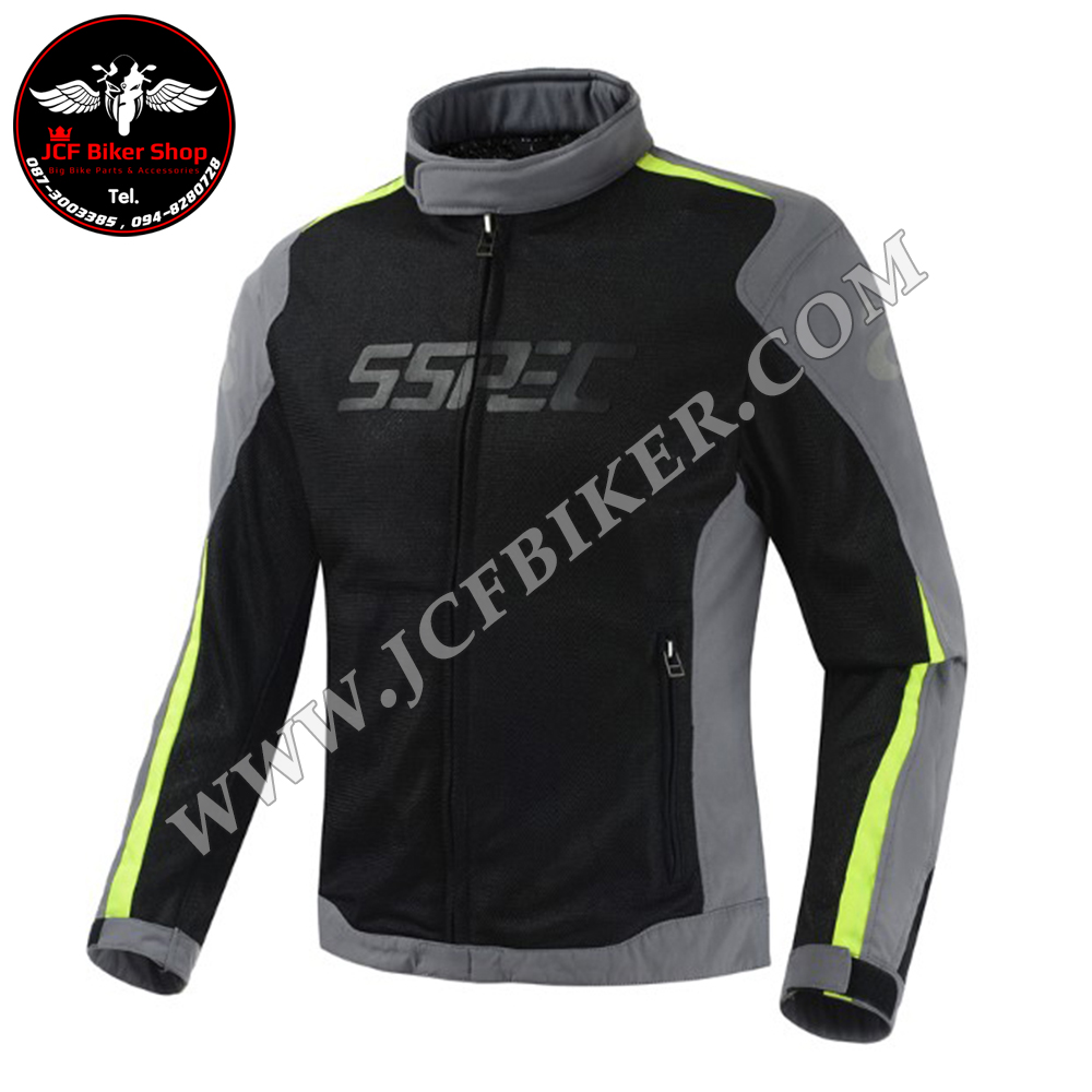 เสื้อการ์ด เสื้อการ์ดมอเตอร์ไซค์ SSPEC SCJ-6002 B2 ผ้าตาข่ายโพลีเอสเตอร์ระบายอากาศ สวมใส่สบาย