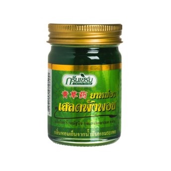 ยาหม่องเสลดพังพอน กรีนเฮิร์บ (50 กรัม) ราคา 60 ฿ ( 6 ชิ้น ส่ง 55 ฿)