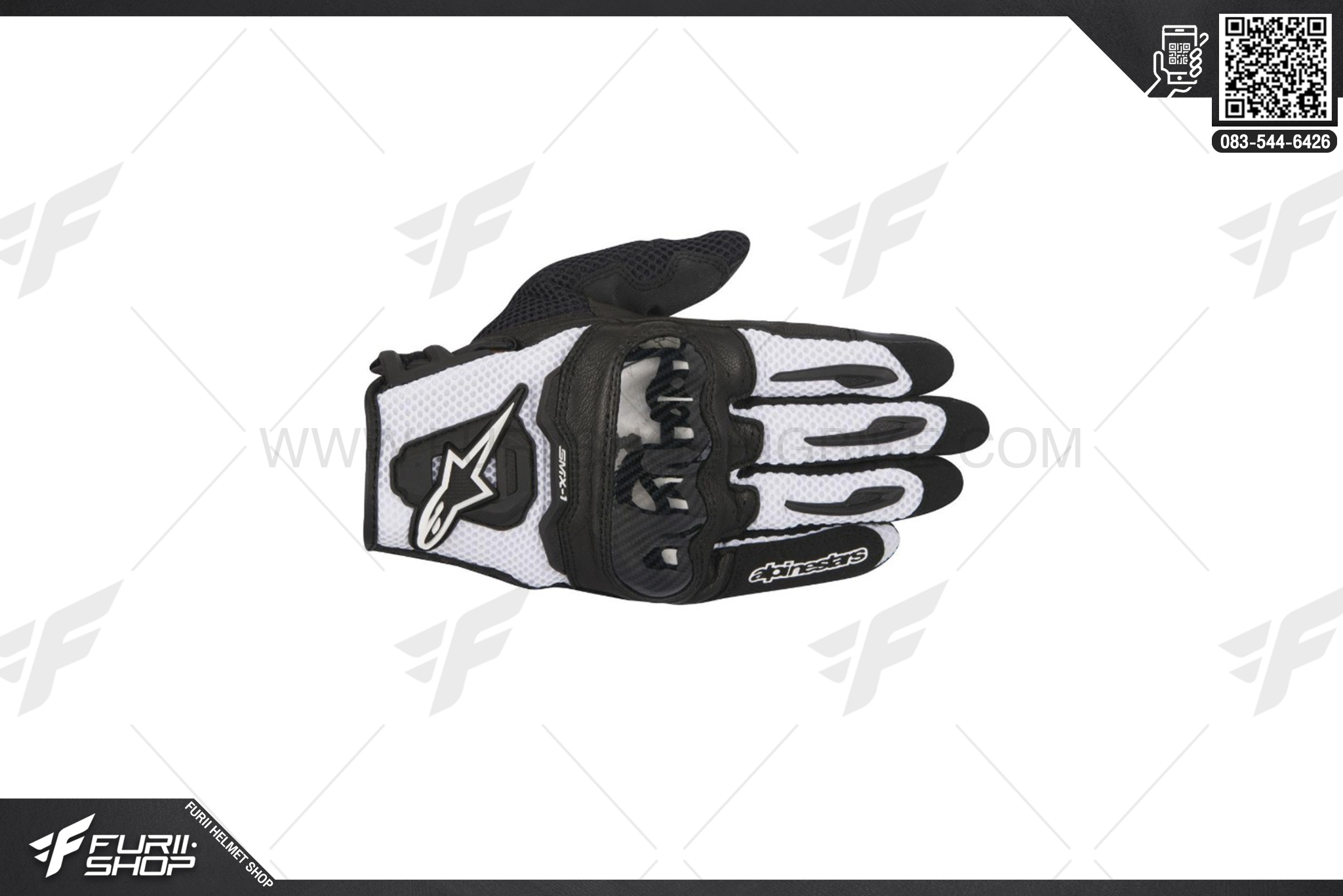 ถุงมือ ALPINESTARS SMX-1 AIR ดำ ขาว