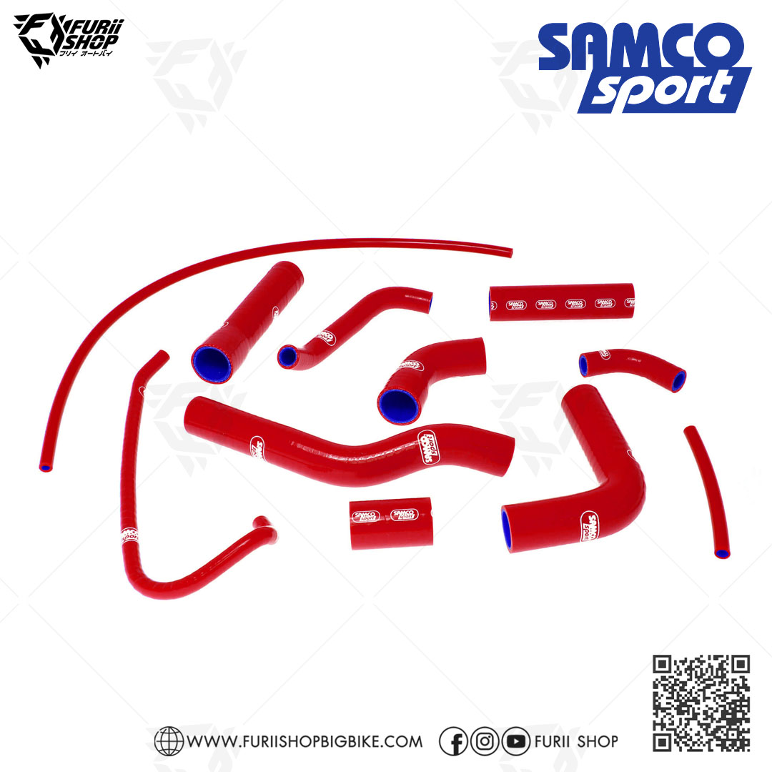 ท่อหม้อน้ำ Samco Sport Radiator Hose Kit (Red) : for Yamaha R6 2017-2021