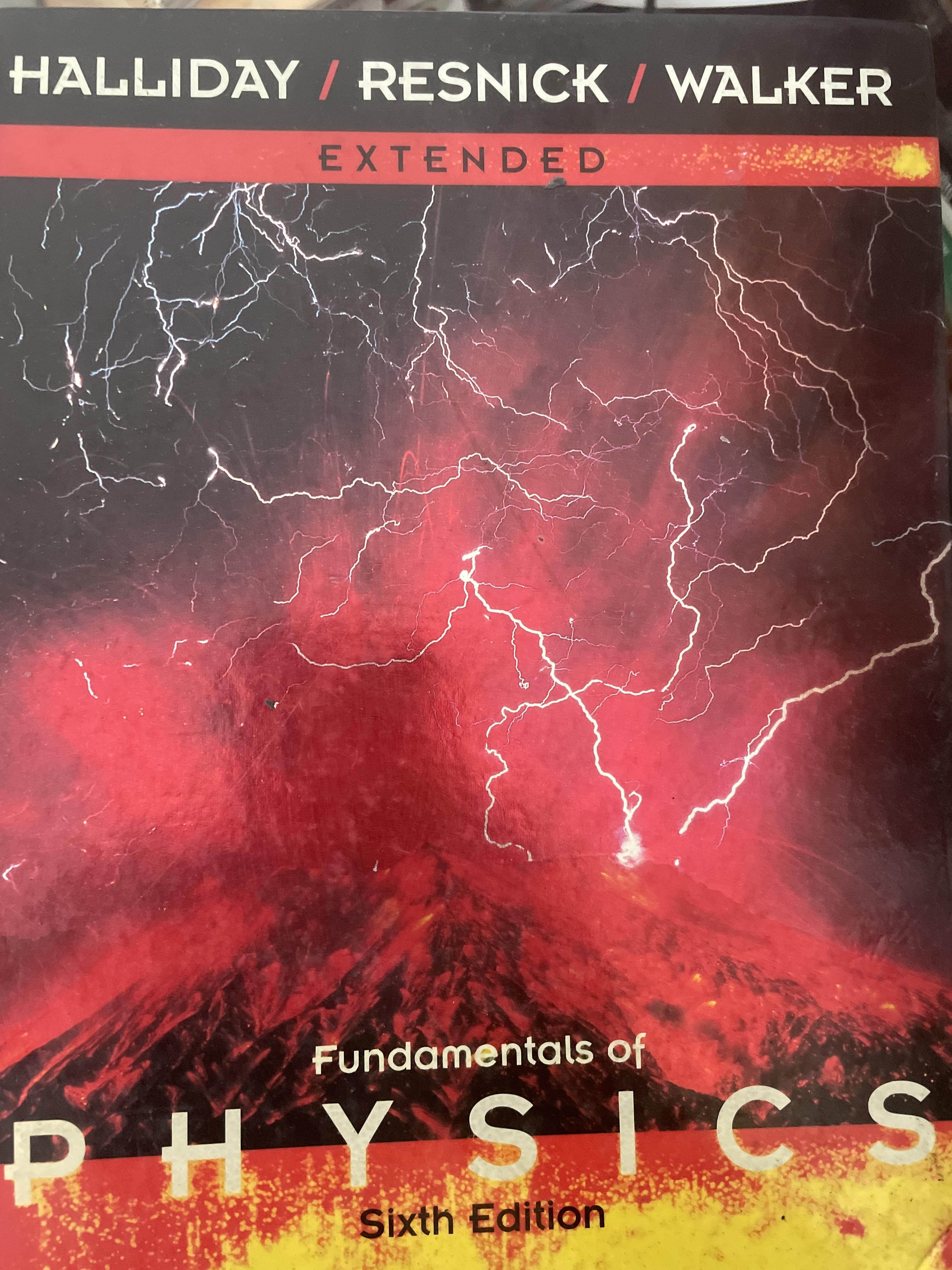 FUNDAMENTALS OF PHYSICS EXTENDED fifth Edition ผู้เขียน Halliday Resnick Walker 9,500 กรัม