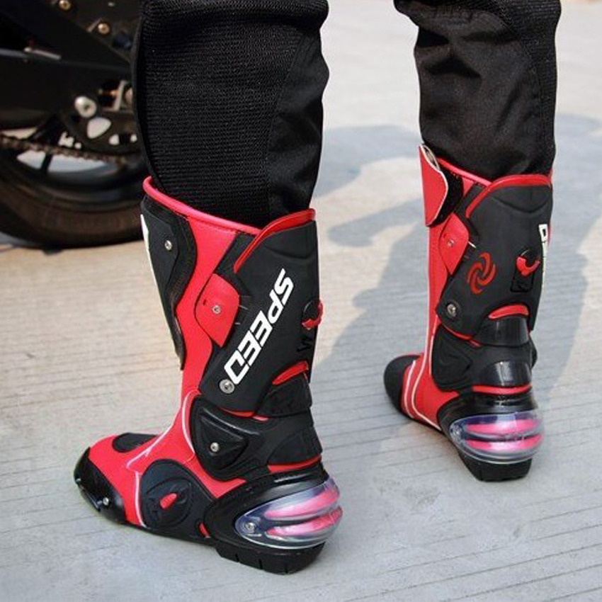รองเท้าขี่มอเตอร์ไซค์ รองเท้าขับมอไซค์ รองเท้าขับbigbike รองเท้า Pro-Biker Speed B1001 ข้อยาว