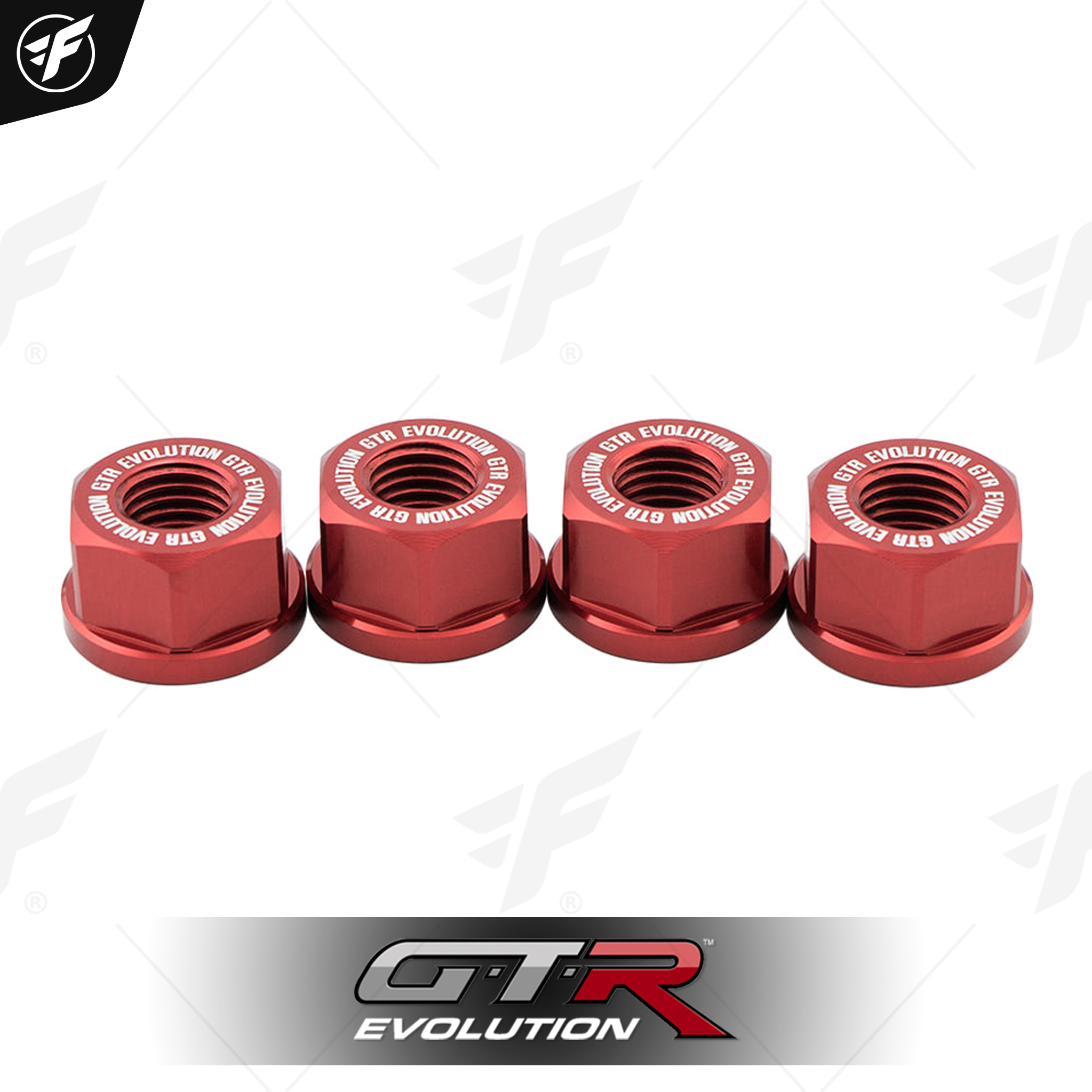 น็อตยึดสเตอร์หลัง CNC GTR R3/MT03/NINJA400 M10x1.25 (6ตัว) BB แดง