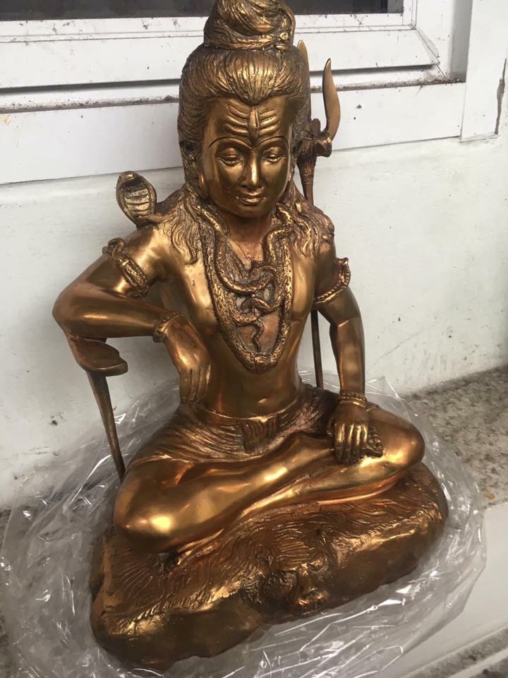 พระอิศวร ทองเหลือง กว้าง 9 นิ้ว