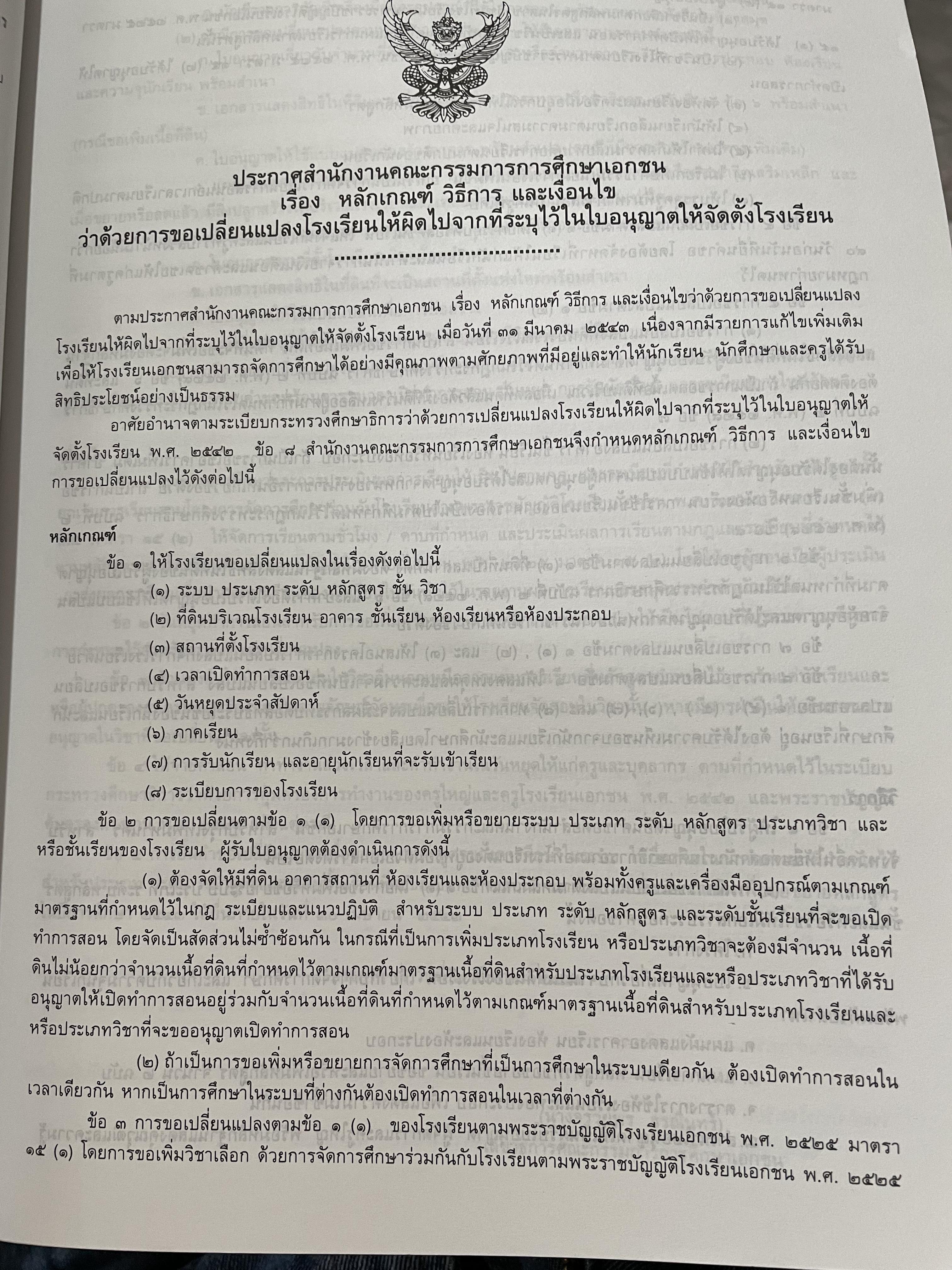 รวมกฎหมายและระเบียบที่เกี่ยวข้องกับโรงเรียนเอกชน 0 กก.