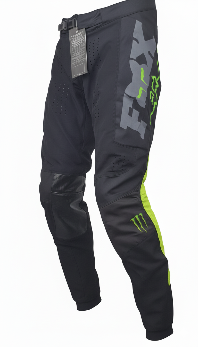 กางเกงขับรถวิบาก กางเกงจักรยานยนต์วิบาก กางเกงวิบาก Motocross สีดำเขียว