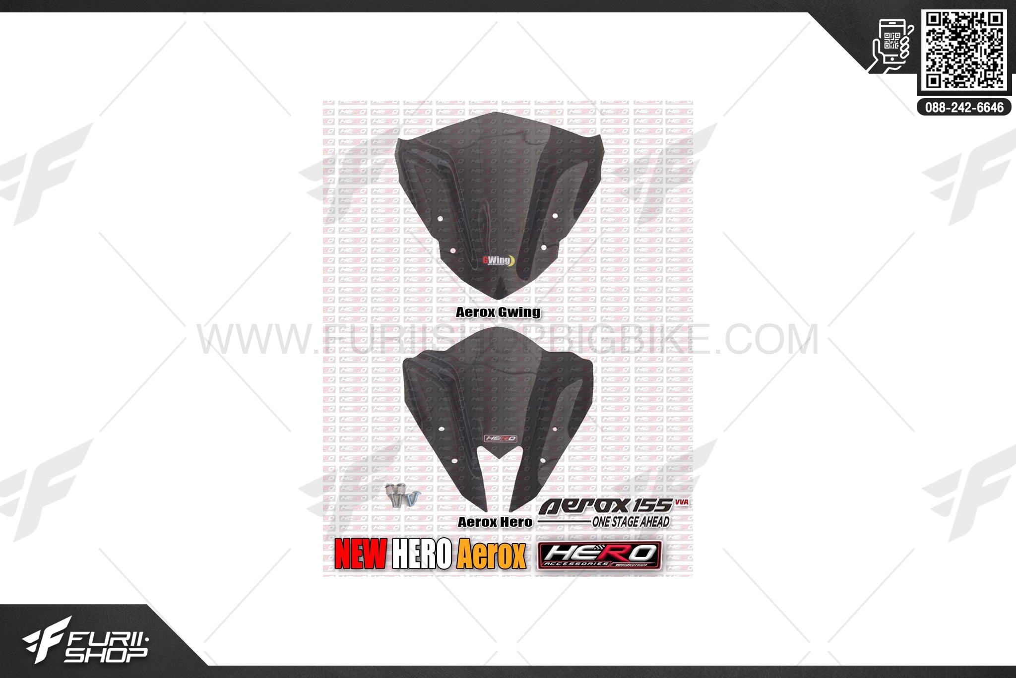 ชิวหน้า HERO AEROX 155