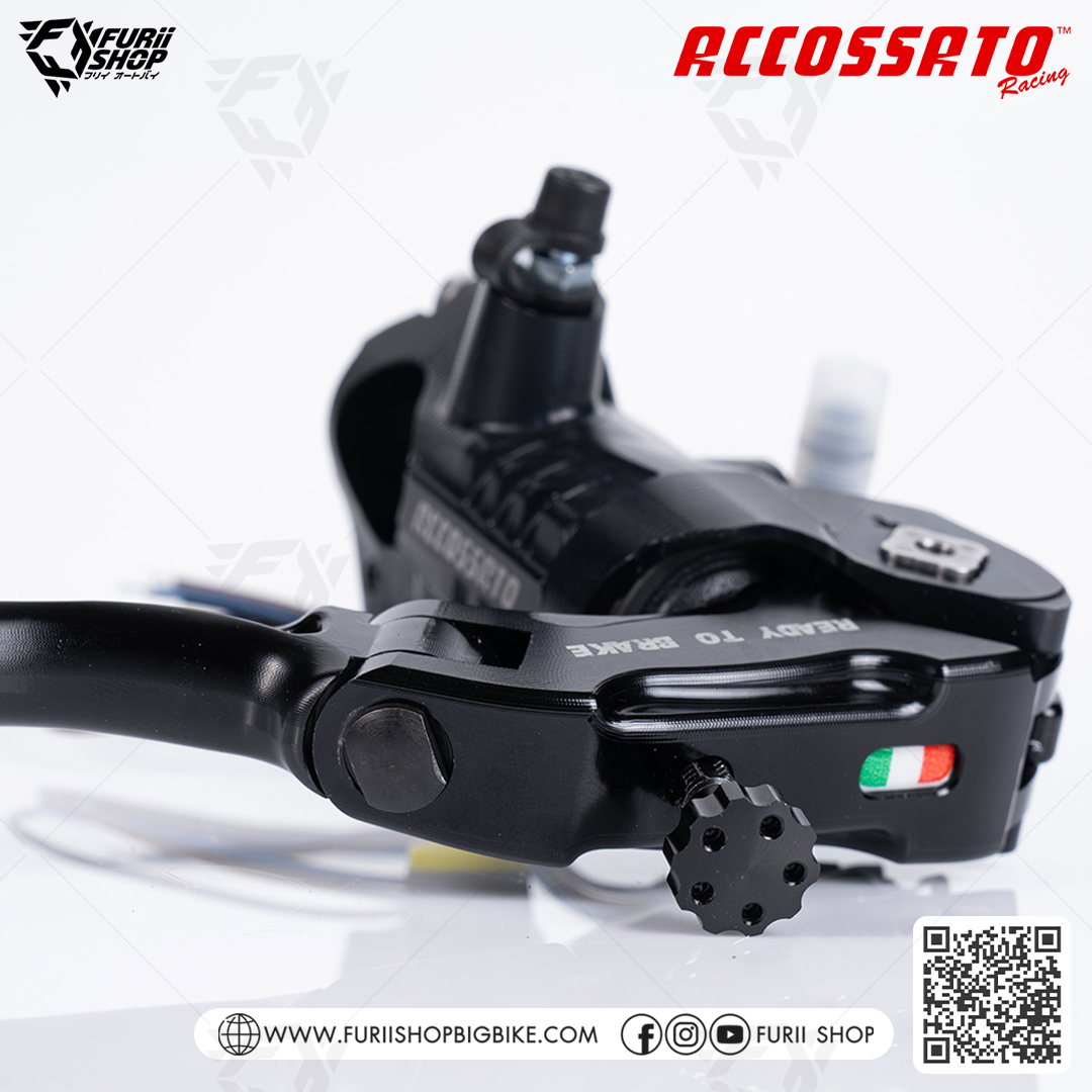 ปั้มเบรกขวา Accossato Master Cylinder CNC พับได้