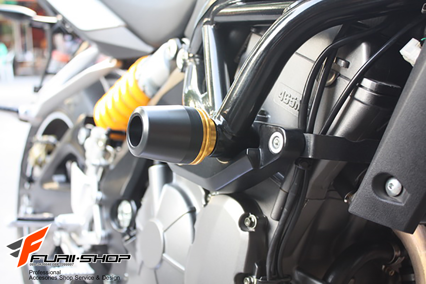 กันล้มข้าง MOTH สีทอง FOR BENELLI BN600