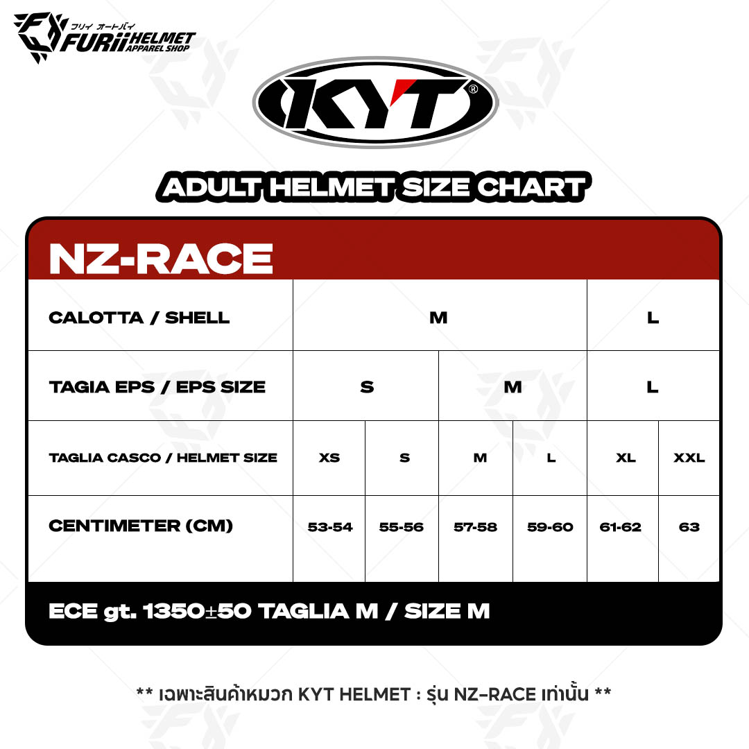 หมวกกันน็อค KYT : NZ-RACE BASTIANINI REPLICA/E06