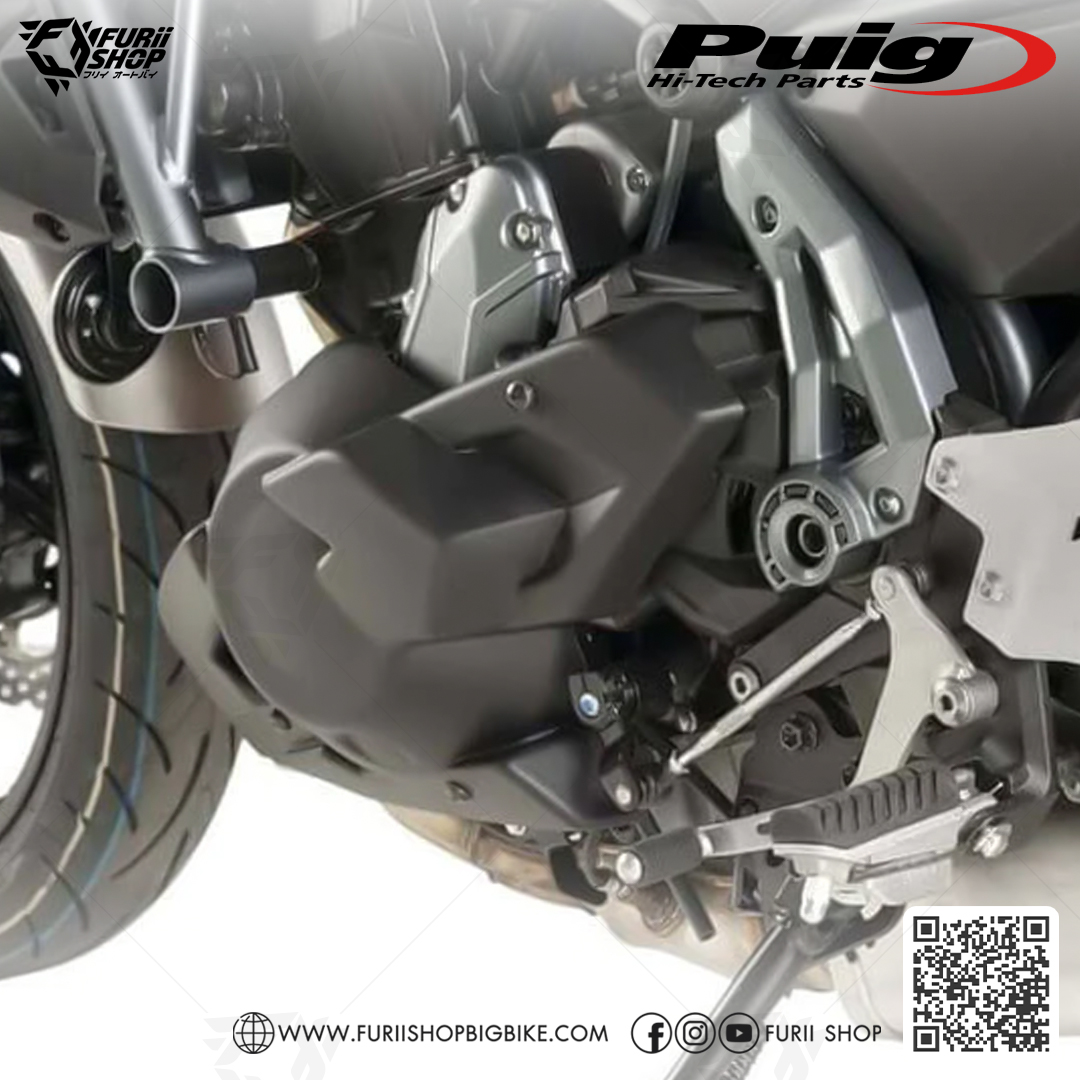 อกล่าง Puig Belly Pan Black : for Kawasaki Z650 2017-2019