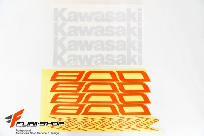 สติ๊กเกอร์ขอบล้อใน สีส้ม ขาว FOR KAWASAKI Z800