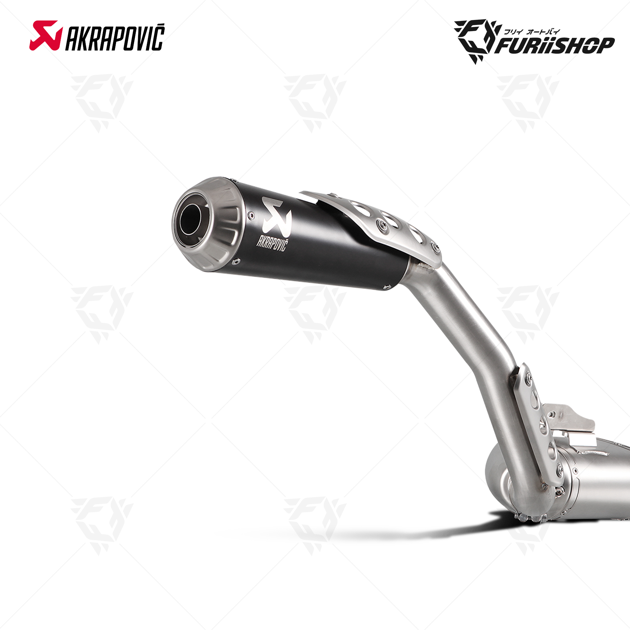 ท่อไอเสียแต่ง Slip - on Akrapovic - Black - Upper (For Exhibition only) : for YAMAHA XSR700 ( Black - ออกบน )