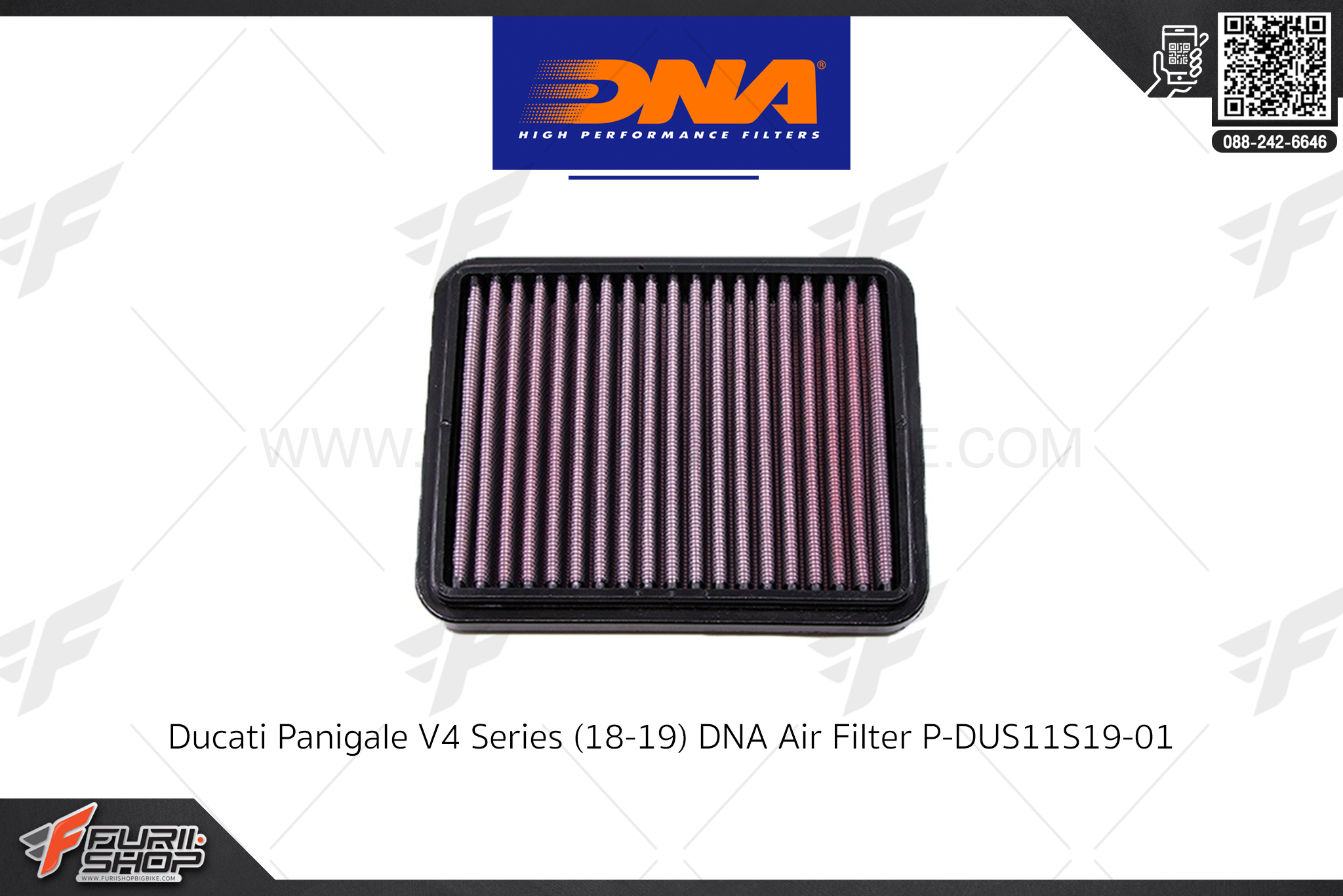กรองอากาศ DNA HIGH PERFORMANCE FILTERS : Ducati Panigale V4 Series (18-19)