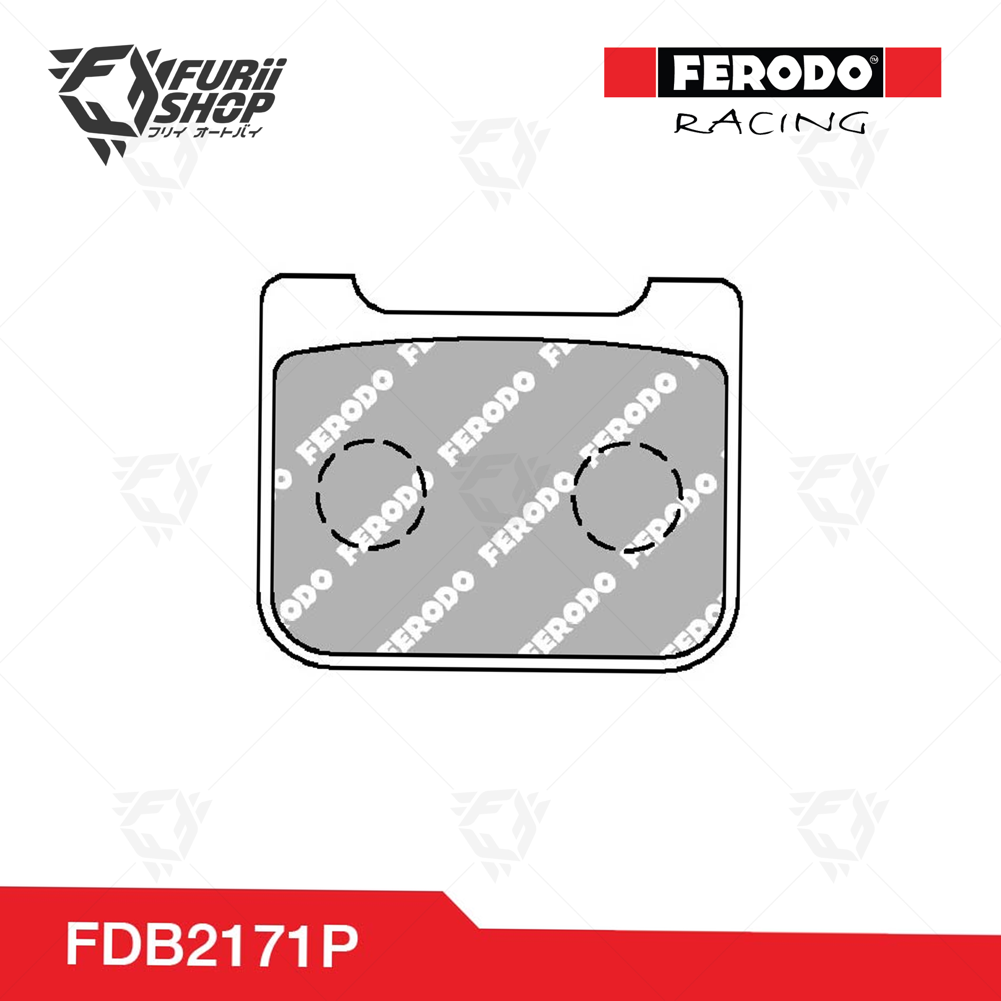 ผ้าเบรกหน้า-หลัง FERODO RACING : For ACCOSSATO (FDB2171P)