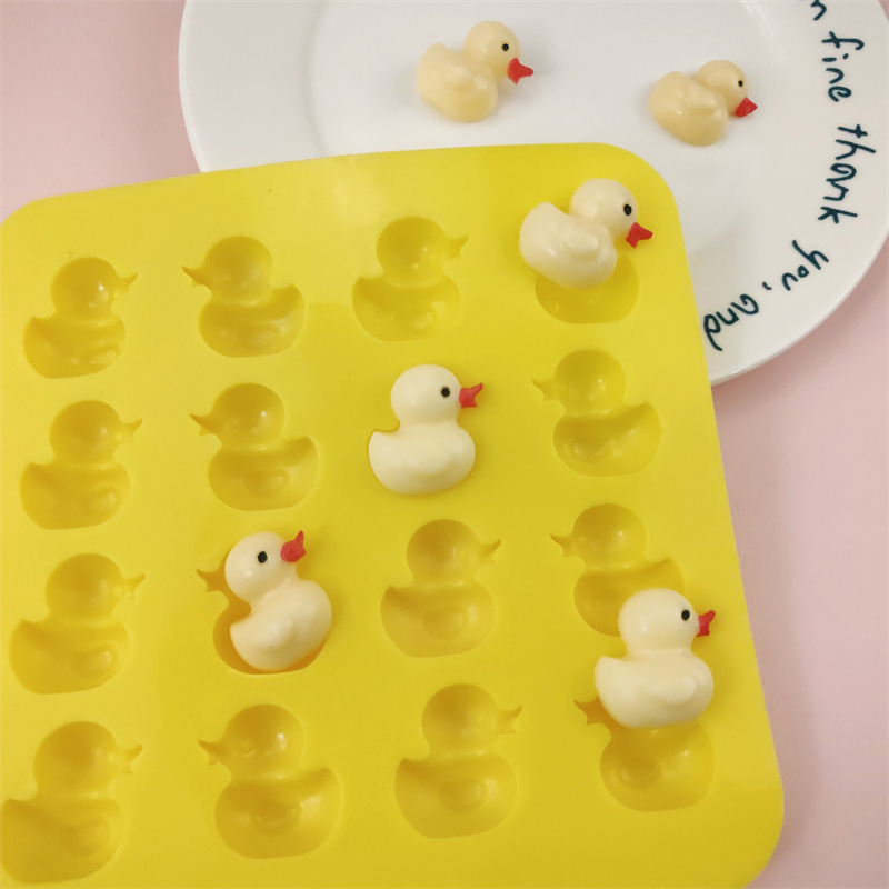 แม่พิมพ์ซิลิโคน.เป็ดประกบ ราคา1ชิ้น แม่พิพม์สี ชมพู