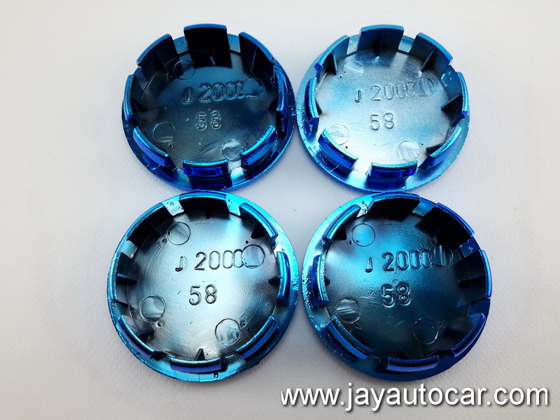 ฝาล้อรถยนต์ สำหรับ ล้อแม็ก สติ๊กเกอร์ RAYS น้ำเงิน ขนาด 58 มิล 1ชุด 4ชิ้น