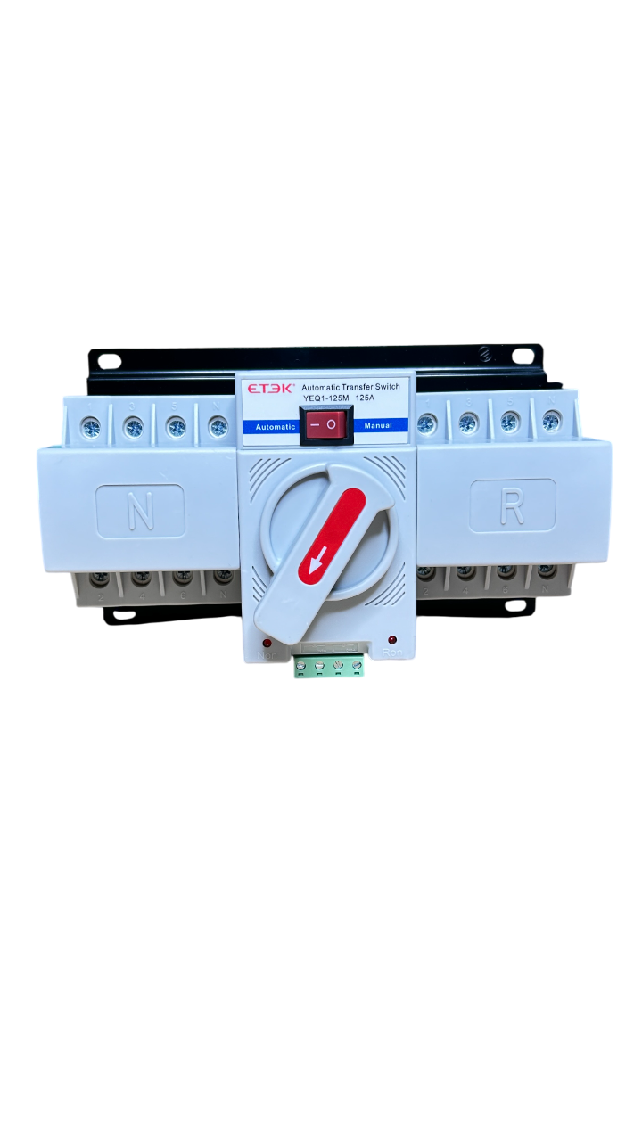 ATS 2P/4P 125A Dual Power ATS สวิตซ์สลับแหล่งจ่ายไฟ อัตโนมัติ ระบบไฟฟ้าสำรอง ats Automatic transfer switch แบรนด์ ETEK