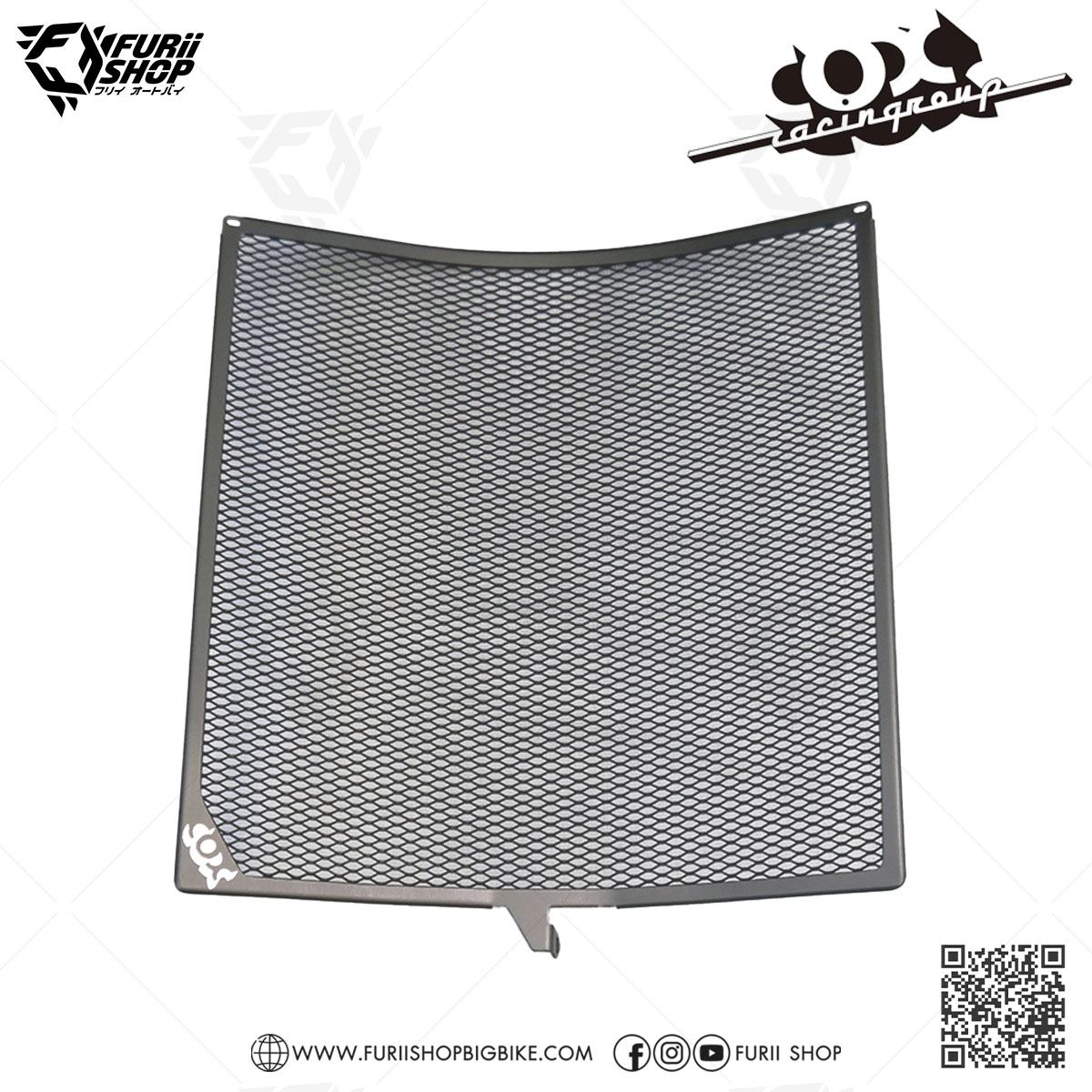 การ์ดหม้อน้ำ Cox Racing Radiator Guard (Titanium) : for Kawasaki Ninja H2 SX 2018-2019