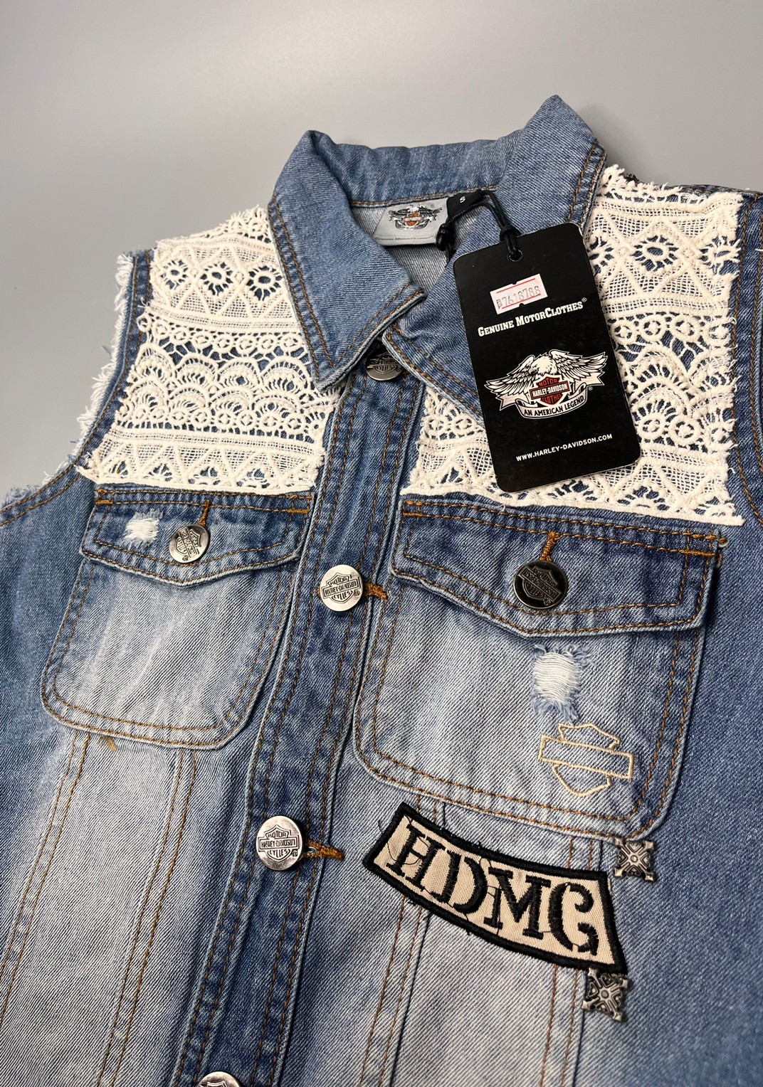 เสื้อกั๊กยีนส์ H-D ผู้หญิง