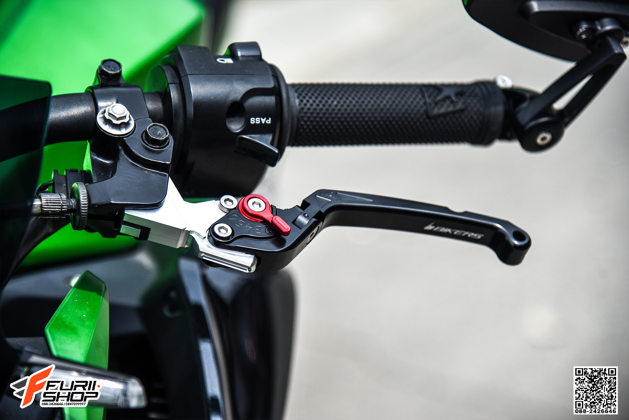 ก้านครัช BIKERS สีดำ FOR KAWASAKI NINJA300