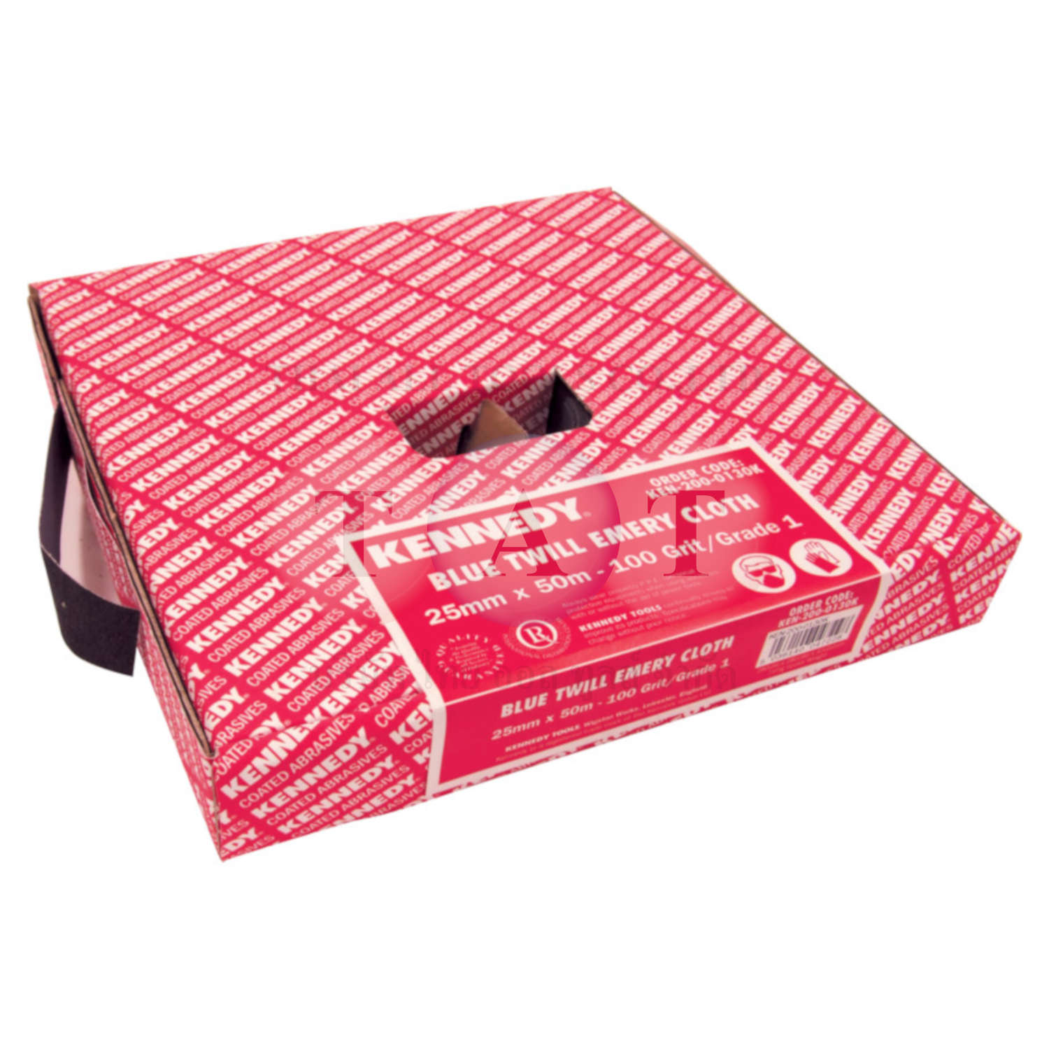 Kennedy.50mm x 50M COIL ECONOMY EMERY GRADE FF (P150)