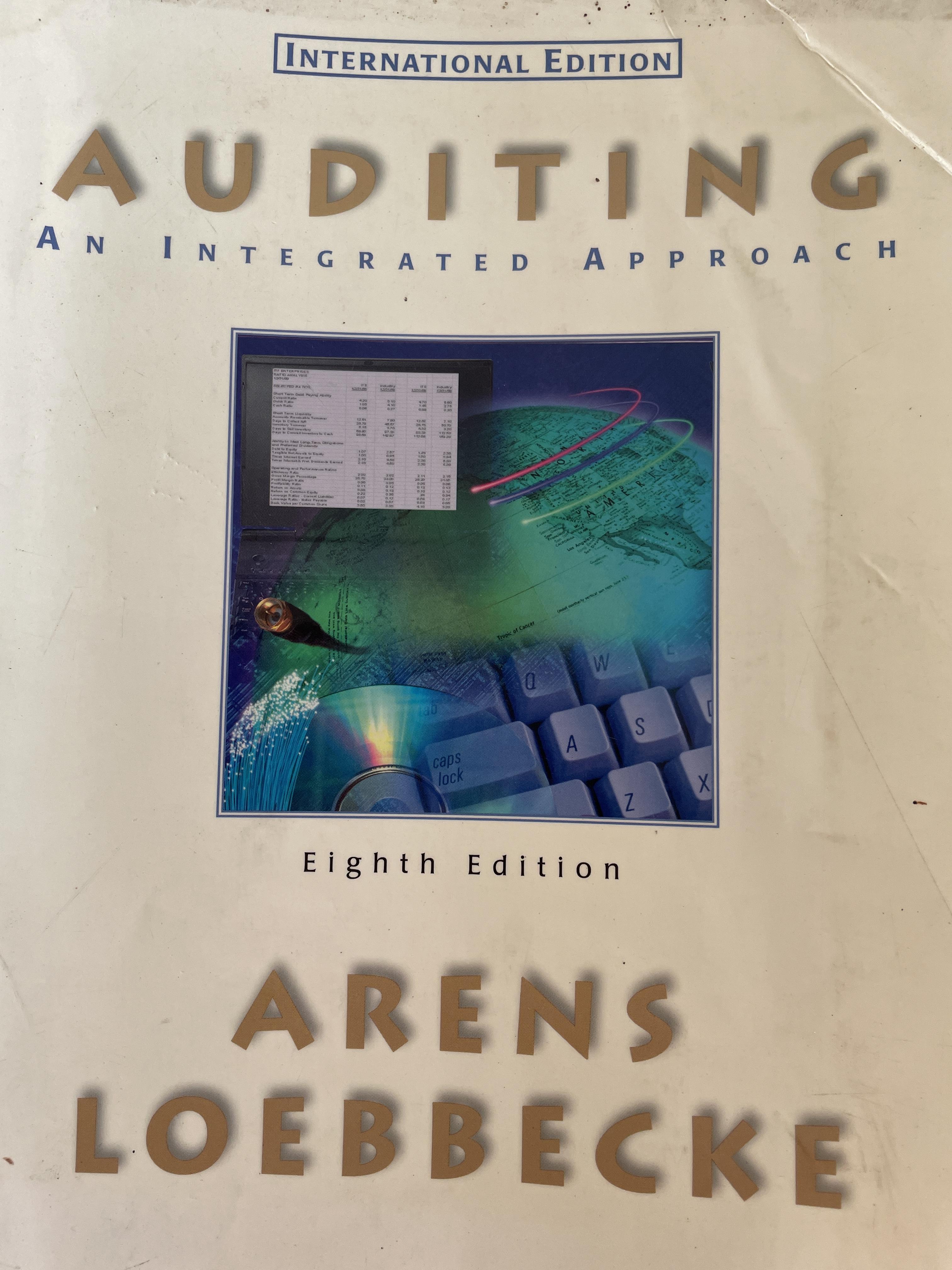 AUDITING. An Integrated Approach. ผู้เขียน Arens Loebbecke พิมพ์ครั้งที่ 8 0 กก.