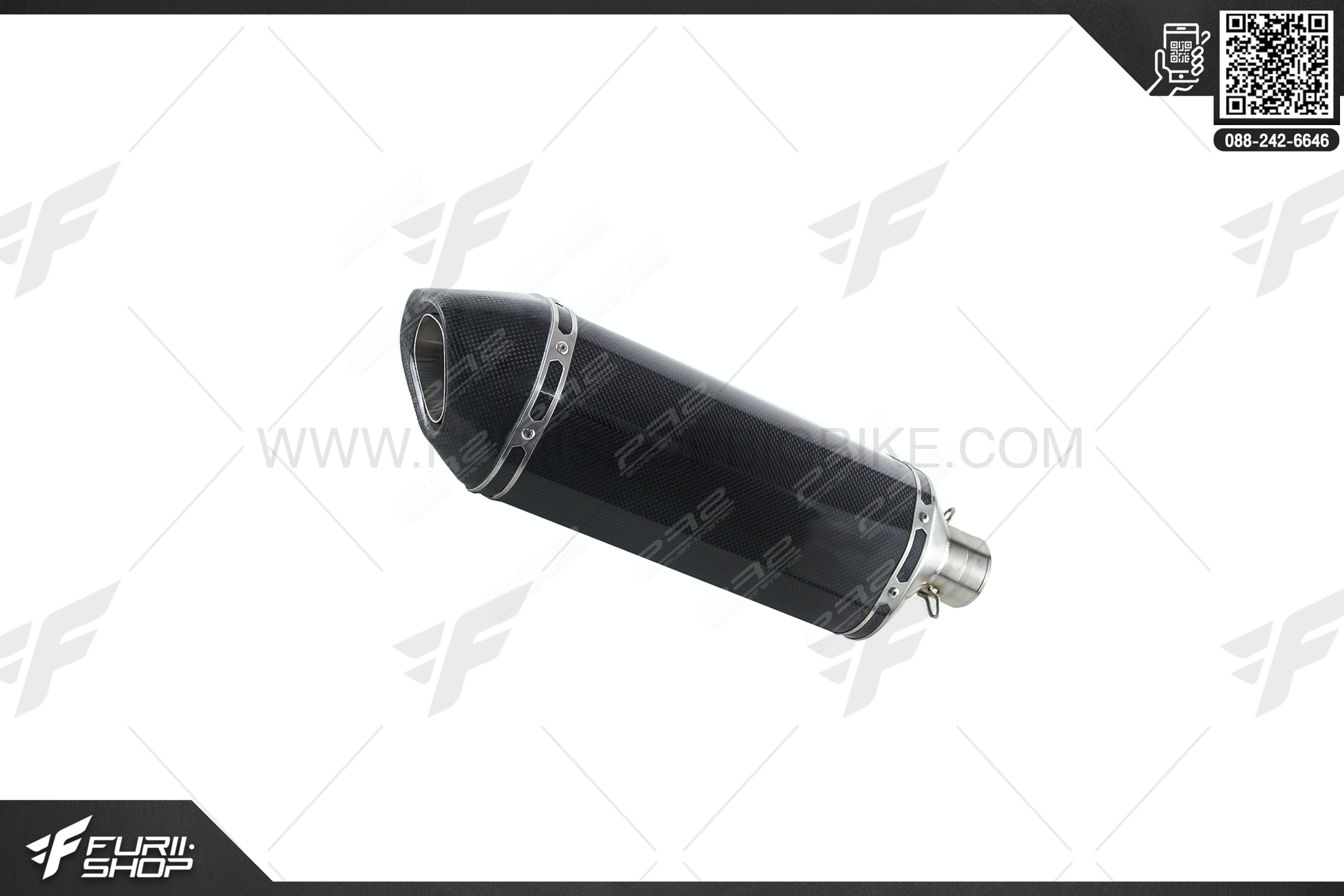 ท่อไอเสีย มอเตอร์ไซค์ PR2 AK KEVLAR R1 GRADE A FOR CBR250RR 2019