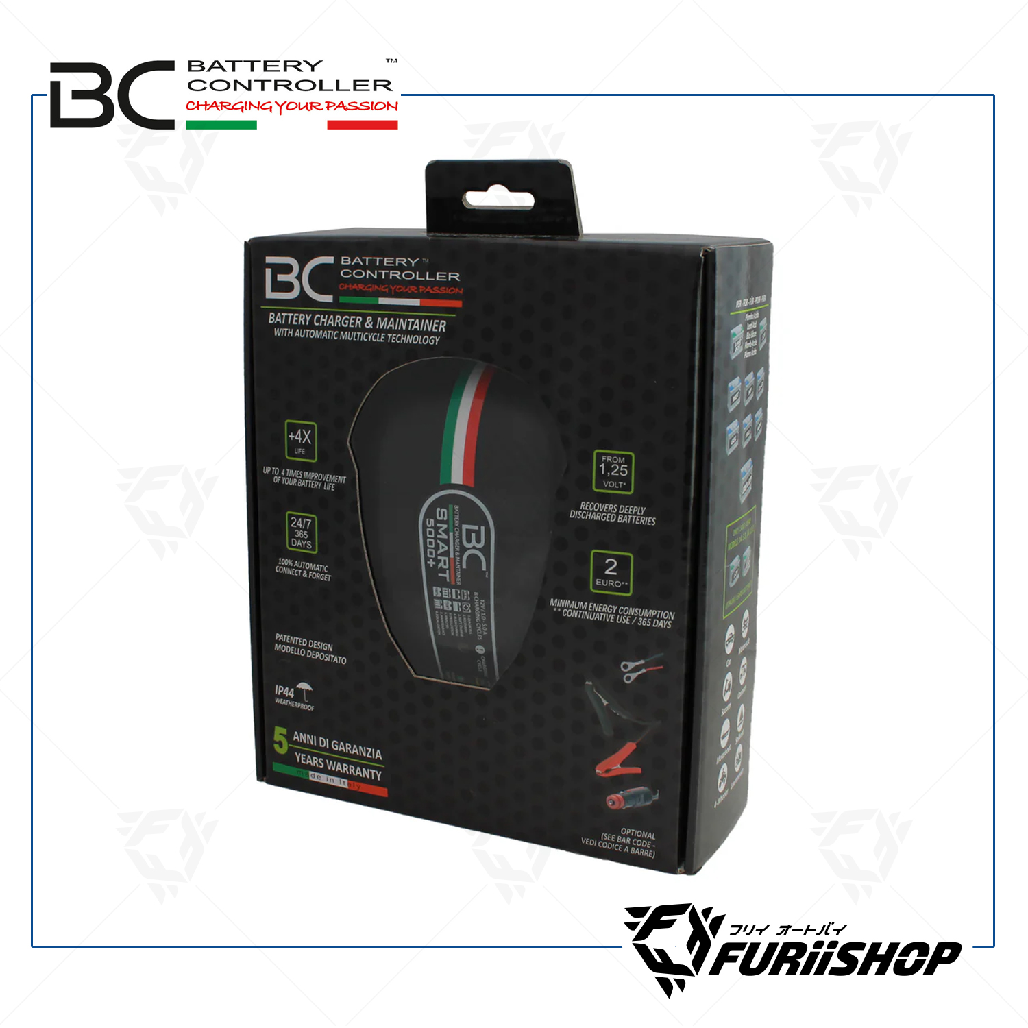 เครื่องชาร์จแบตเตอรี่ BC Battery Controller SMART Evo 5000+ For Motorcycle