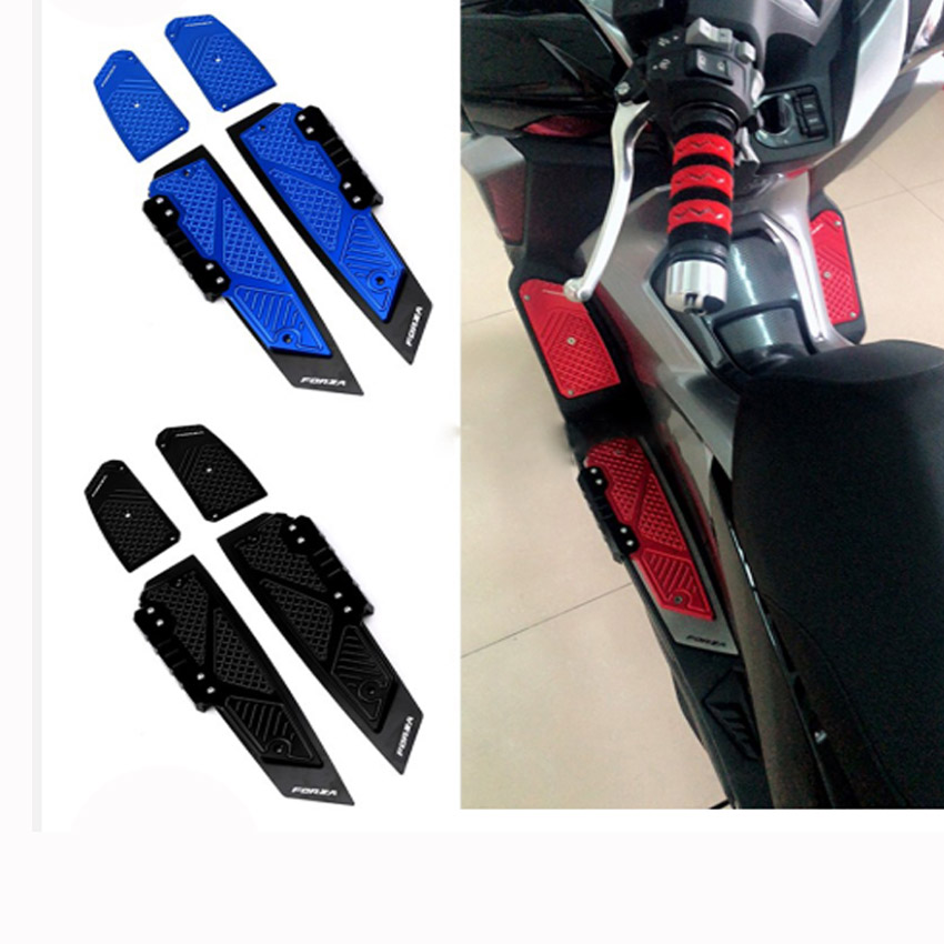 แผ่นรอง ที่พักเท้า งานCNC อย่างหนา Honda Forza300 2018 - 2020