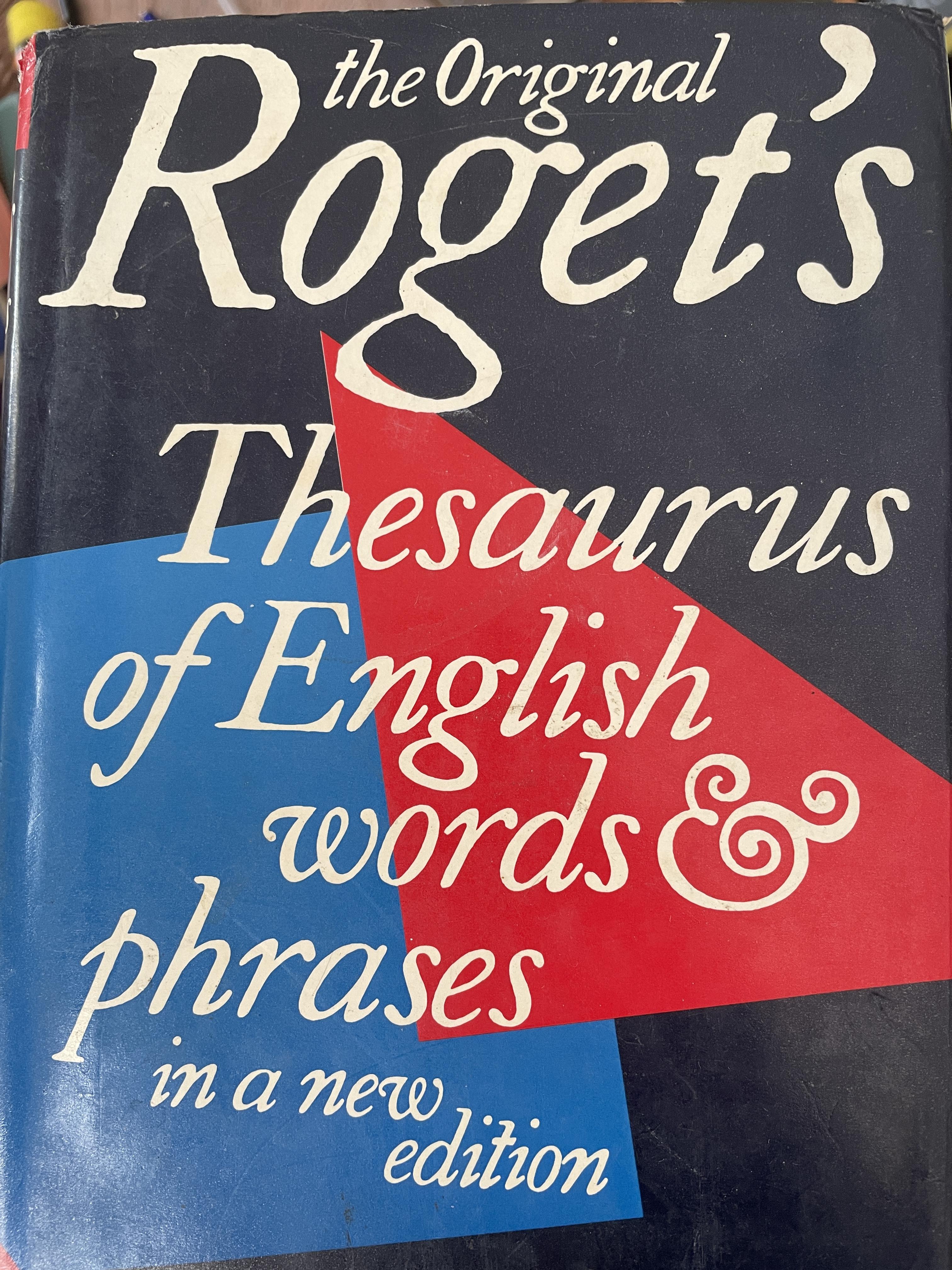 the Original Roget ‘ s & Thesaurus of English words & phases 6 กก.