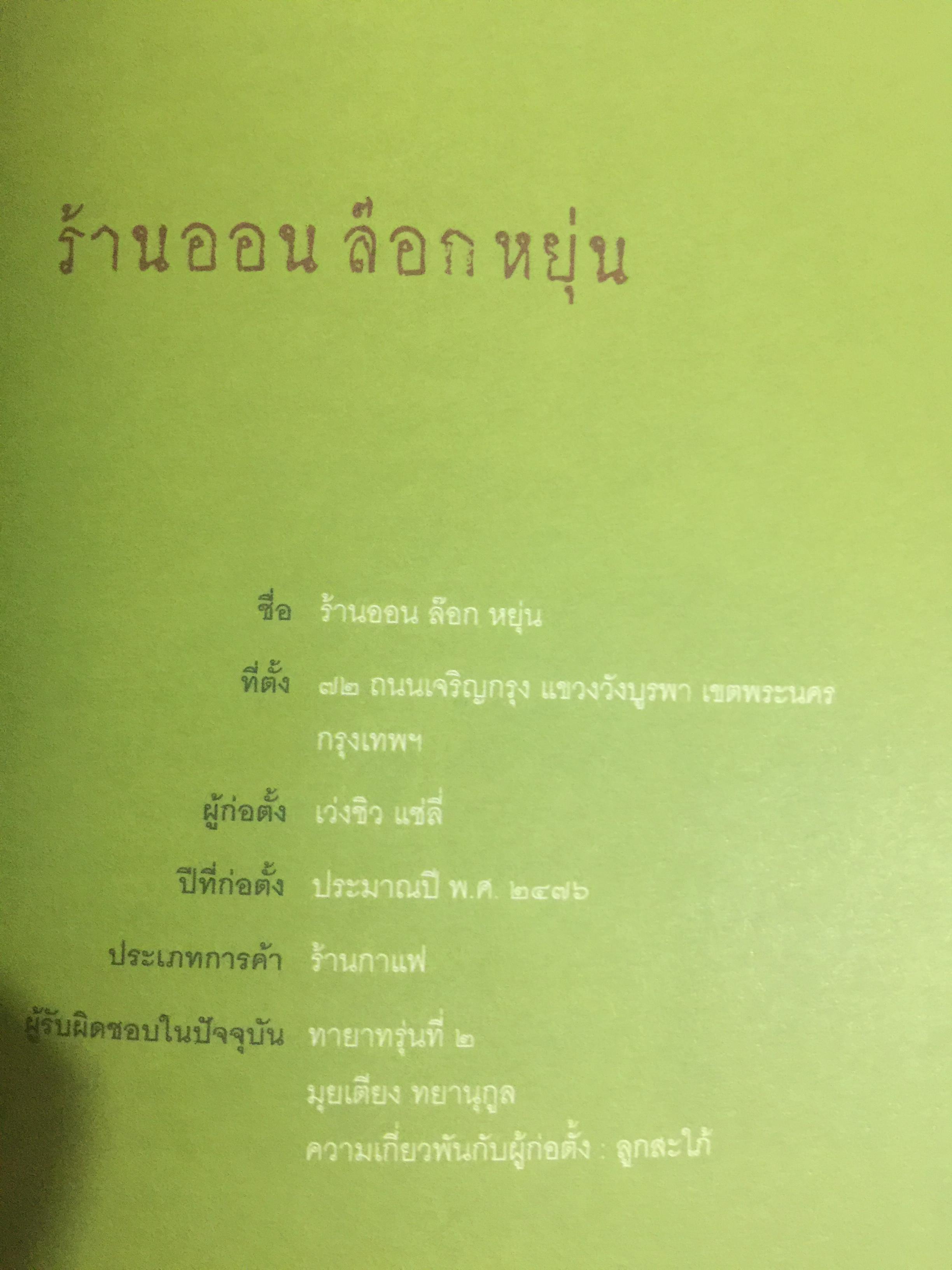 เสน่ห์ร้านเก่า. เรื่องเล่ากึ่งศตวรรษ จากร้านค้ายุคผู้เฒ่าผู้แก่ยังละอ่อน ผู้เขียน ธนาทิพ ฉัตรภูมิ 0 กก.