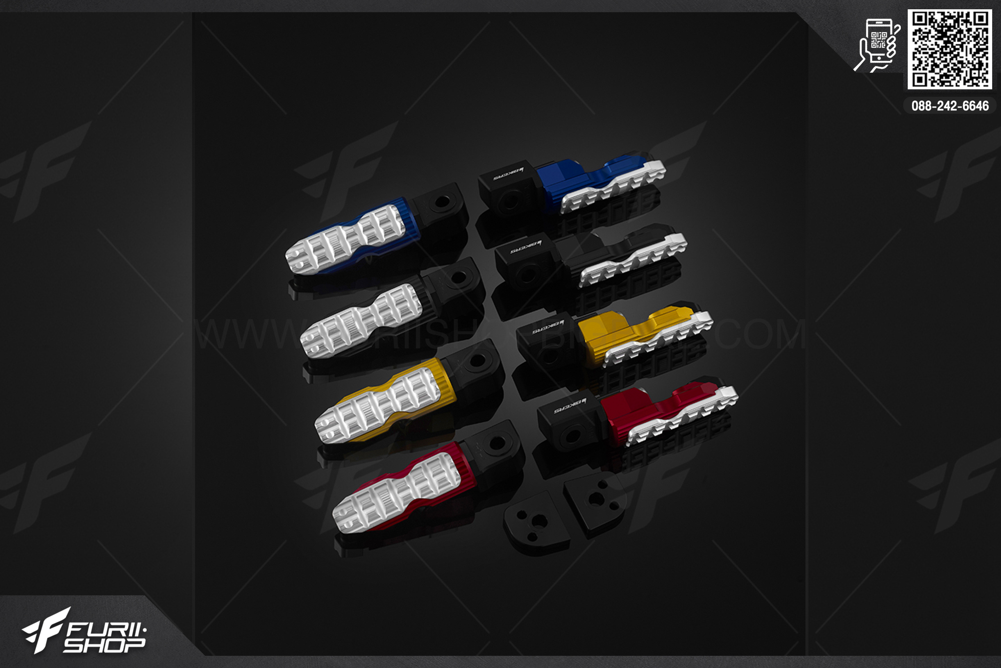 พักเท้าหลัง Rear Footrests Bikers Yamaha YZF-R3 (2019-2020)